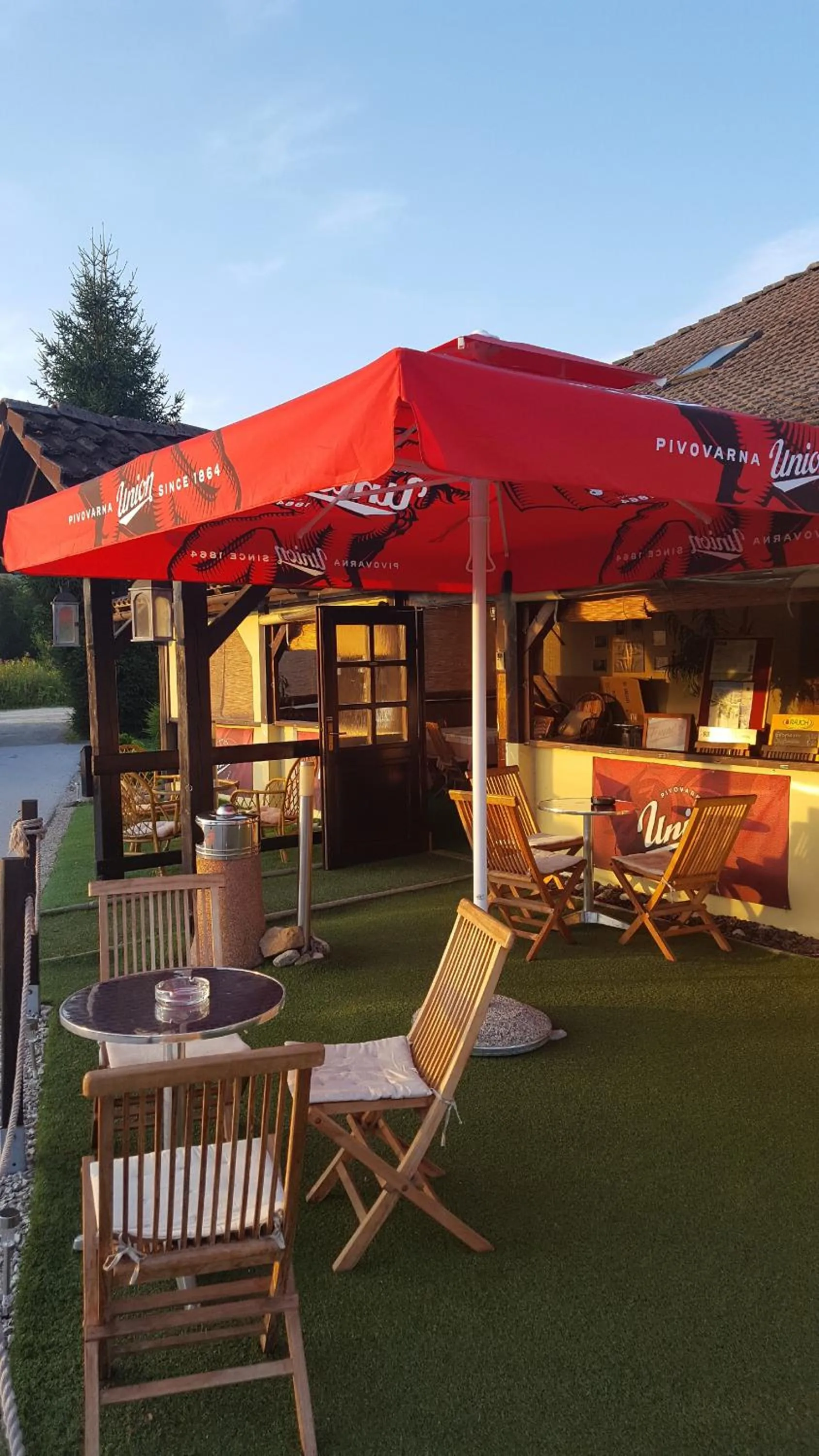 Patio in Pri Ancki B&B Ljubljana suburbs