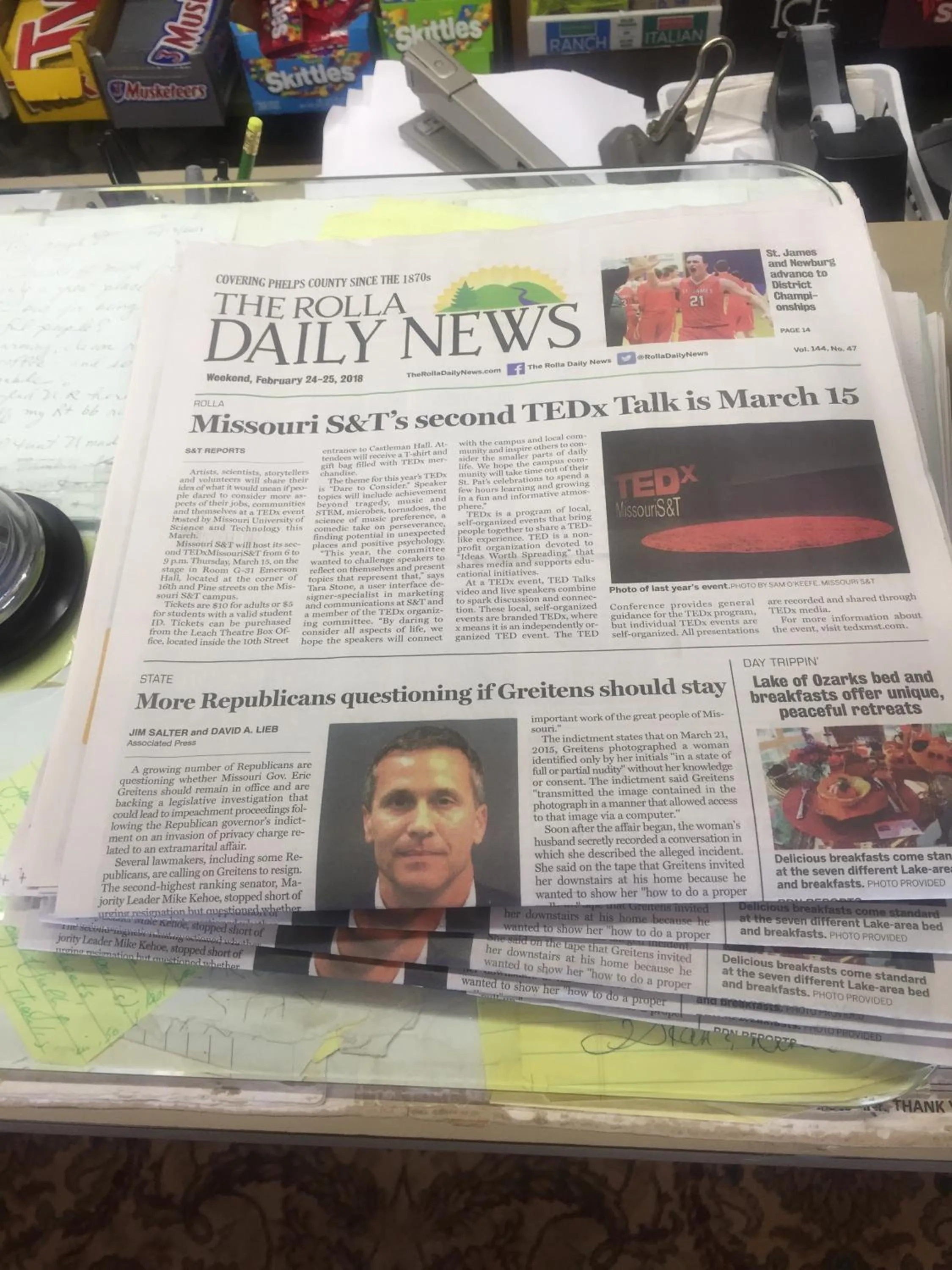 Lobby or reception in Rustic Motel Rolla