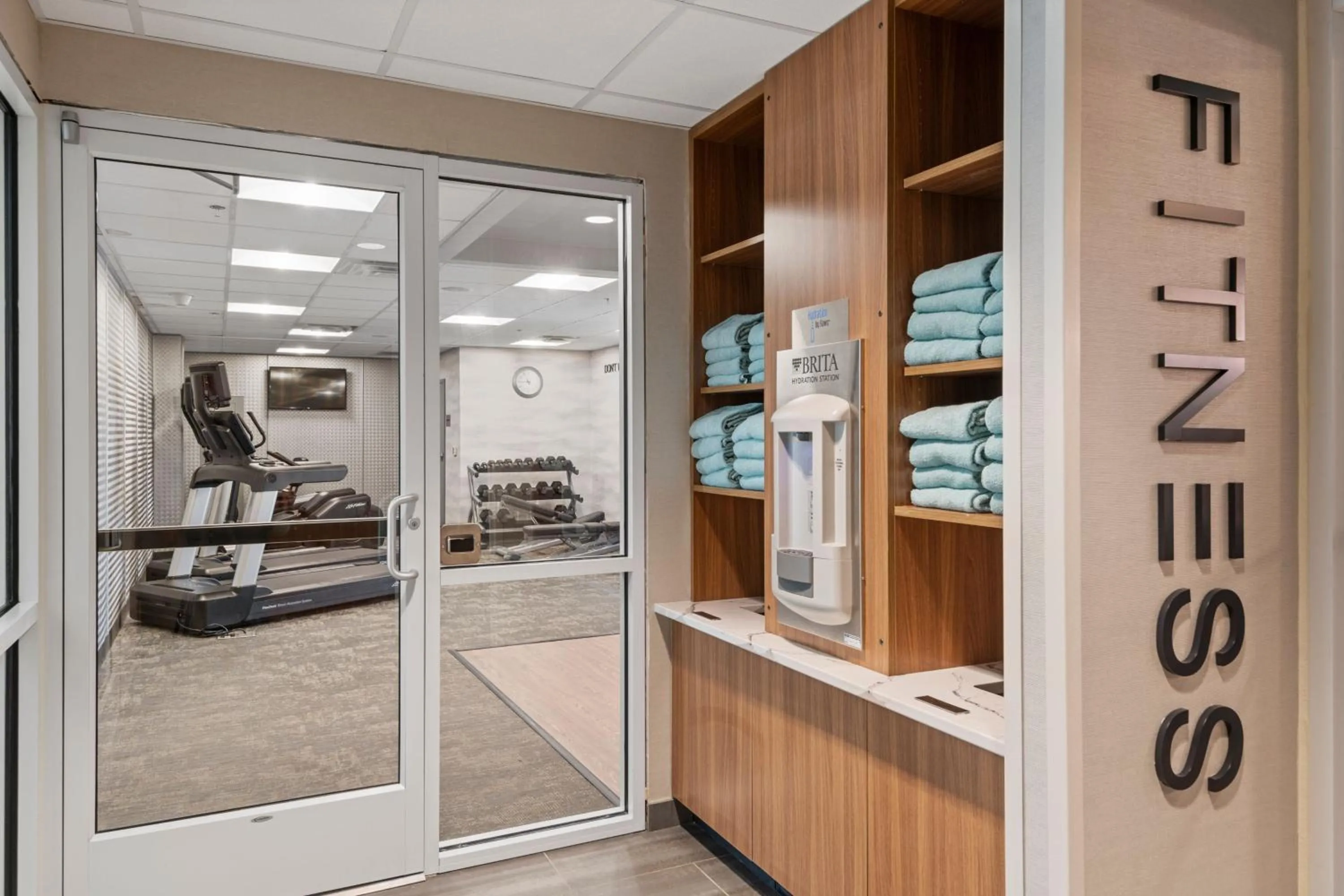 Fitness centre/facilities in Fairfield Inn & Suites by Marriott Hickory