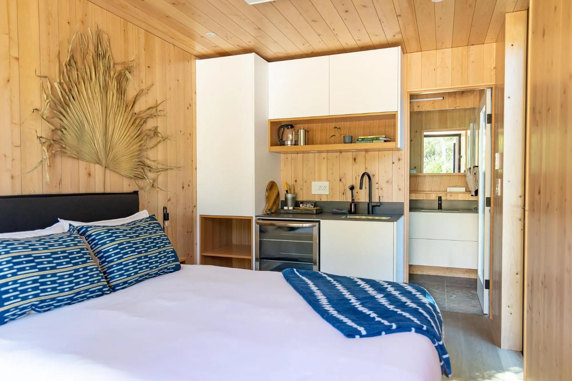 Bed in Mackenzie Beach Resort