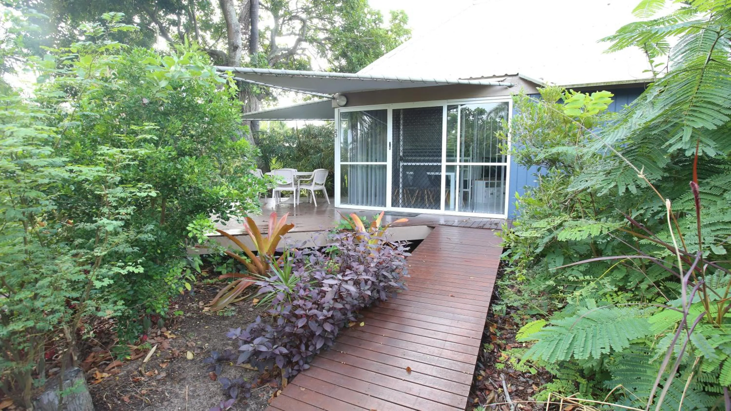Patio in Kellys Beach Resort