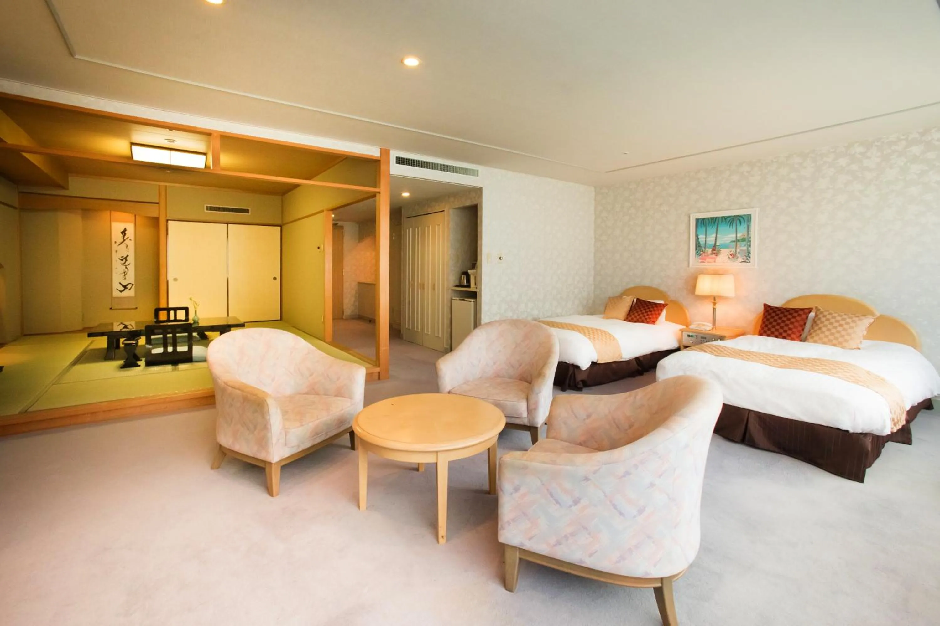 Photo of the whole room, Bed in Kinugawa Onsen Sanraku