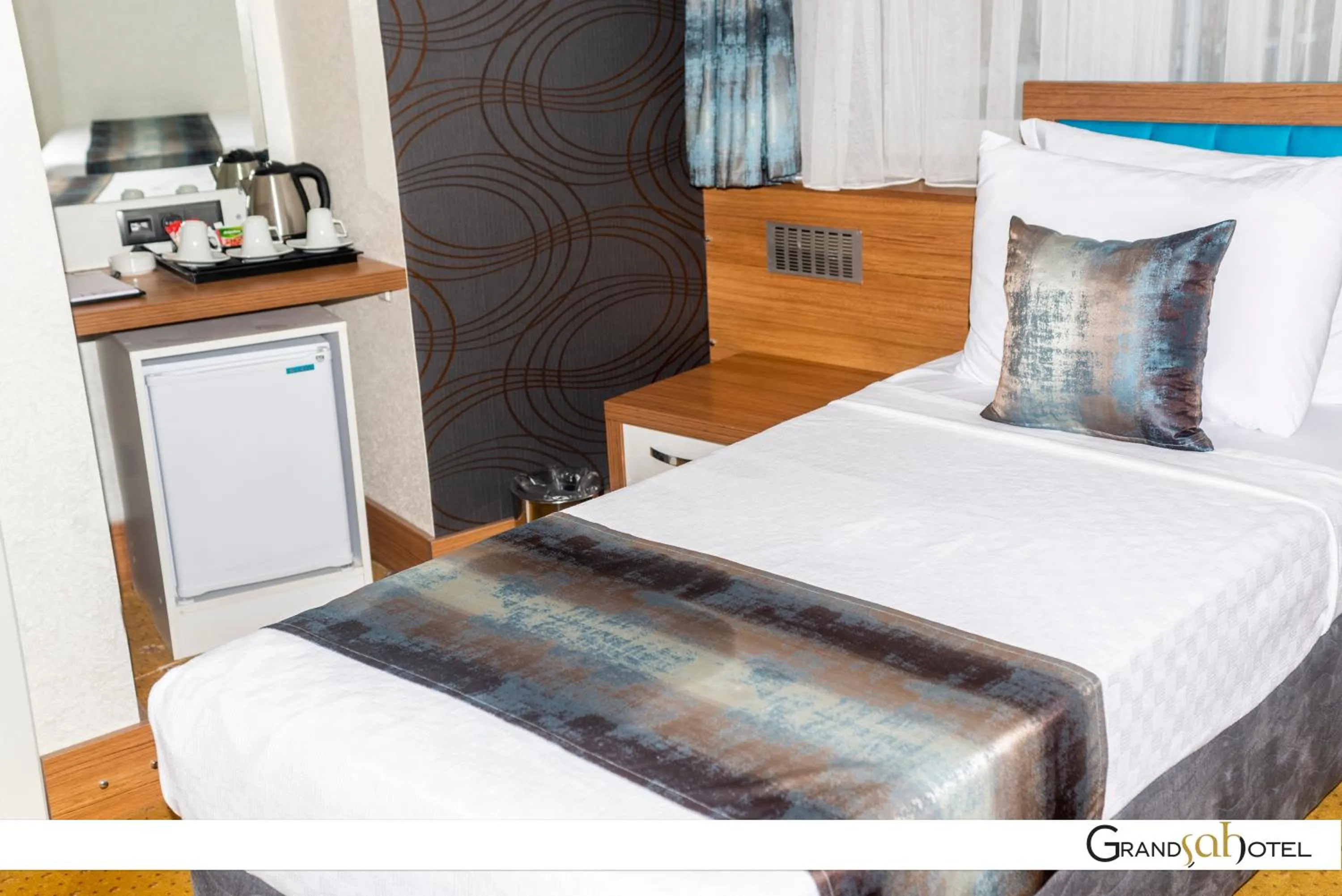 Bed in GRAND ŞAH OTEL