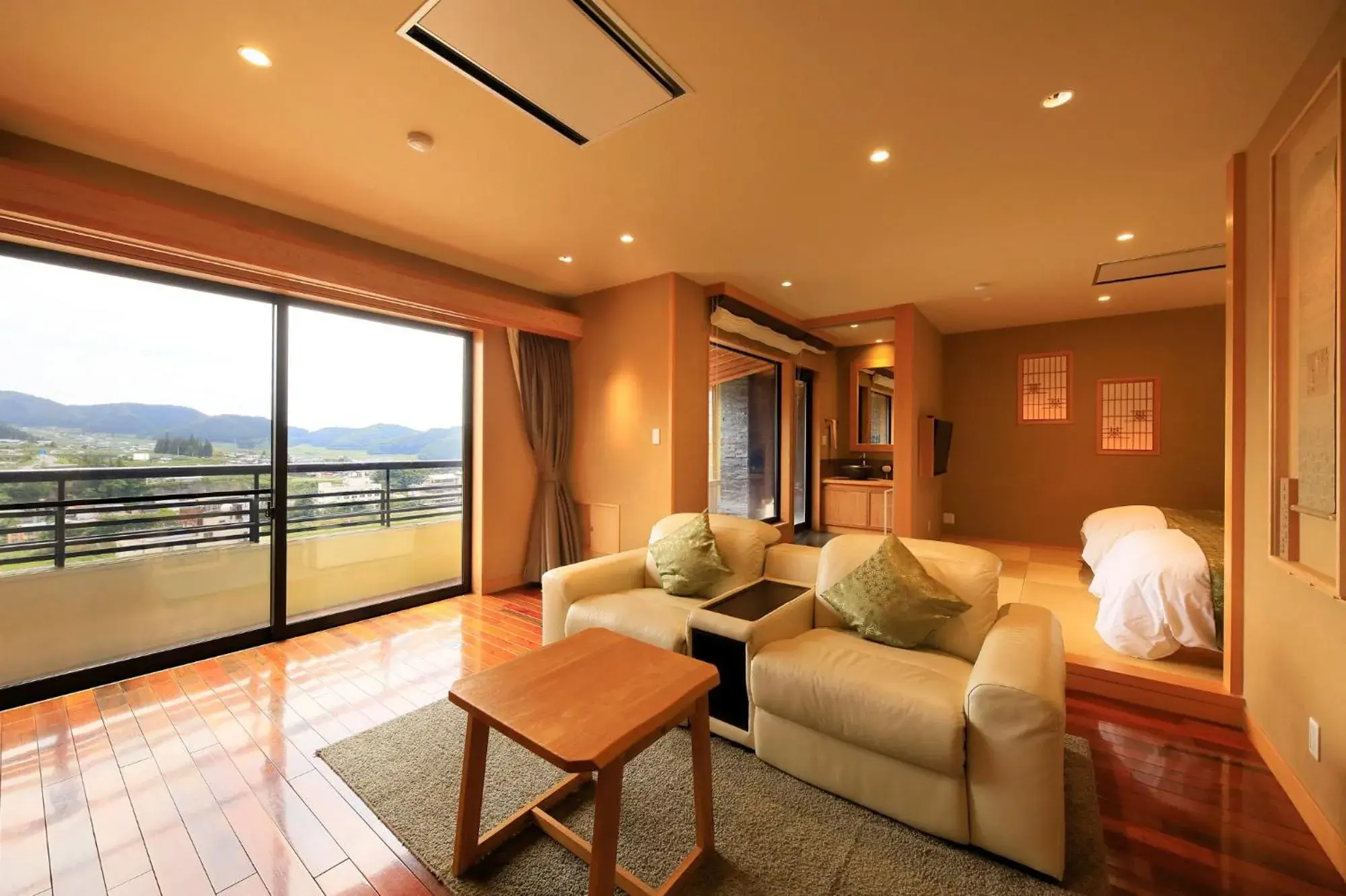 Deluxe Twin Room with Open-Air Bath - single occupancy in Ryokan Biyunoyado Deluxe Twin Room with Open-Air Bath - single occupancy in Ryokan Biyunoyado