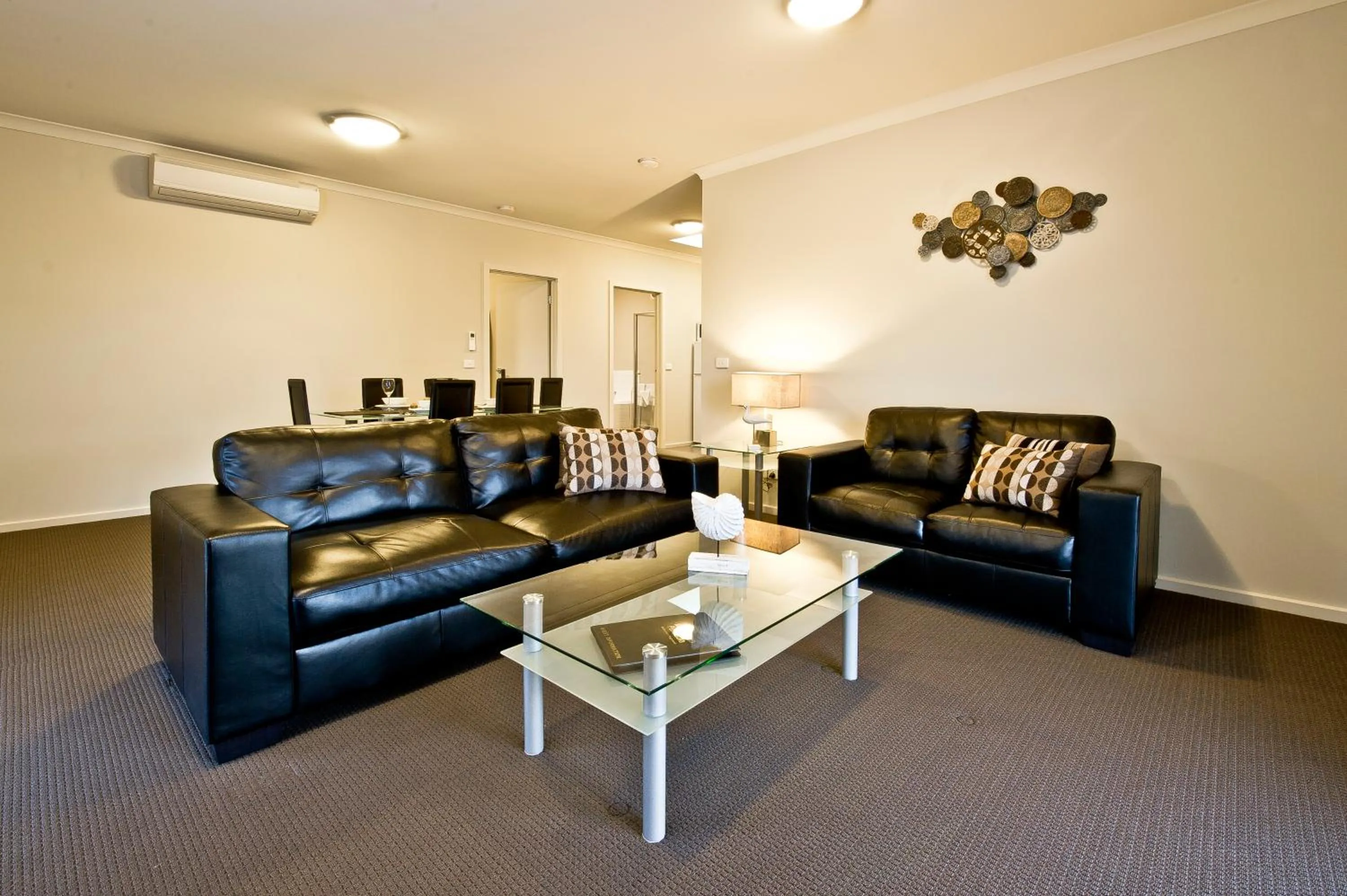 Living room in Moonlight Bay Apartments