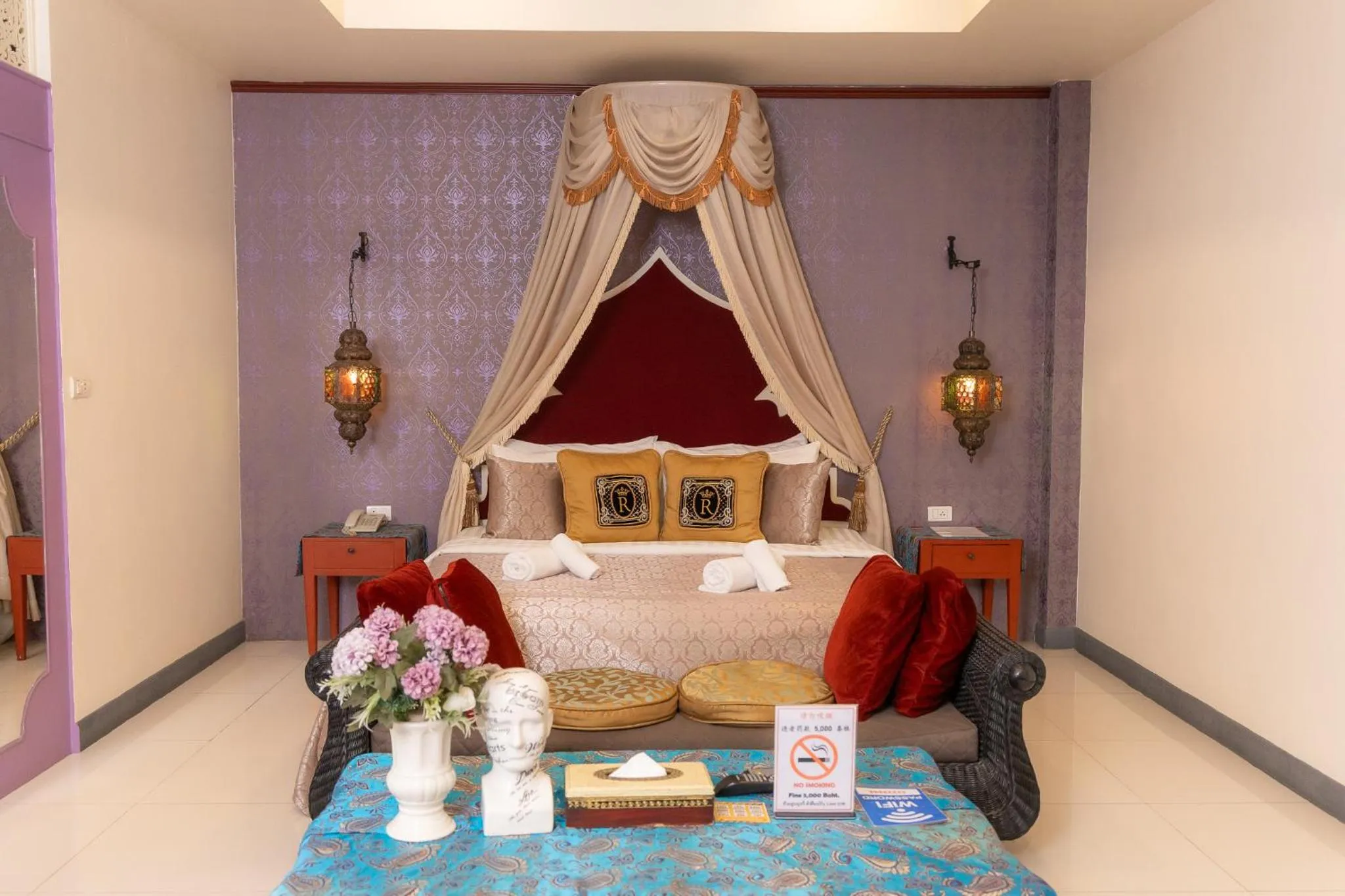 Bed in Rasa Boutique Hotel Chiang Rai