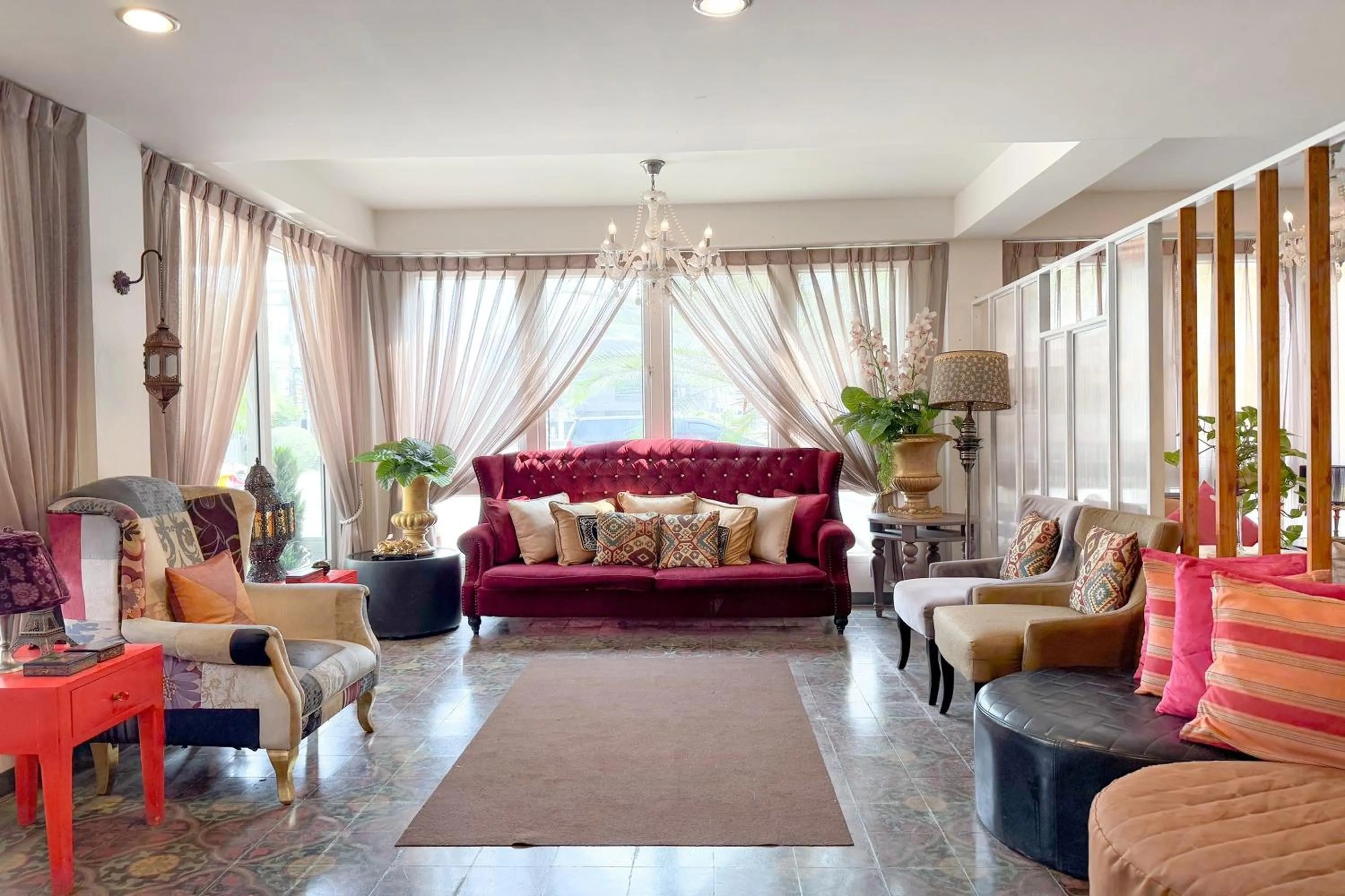 Seating area in Rasa Boutique Hotel Chiang Rai