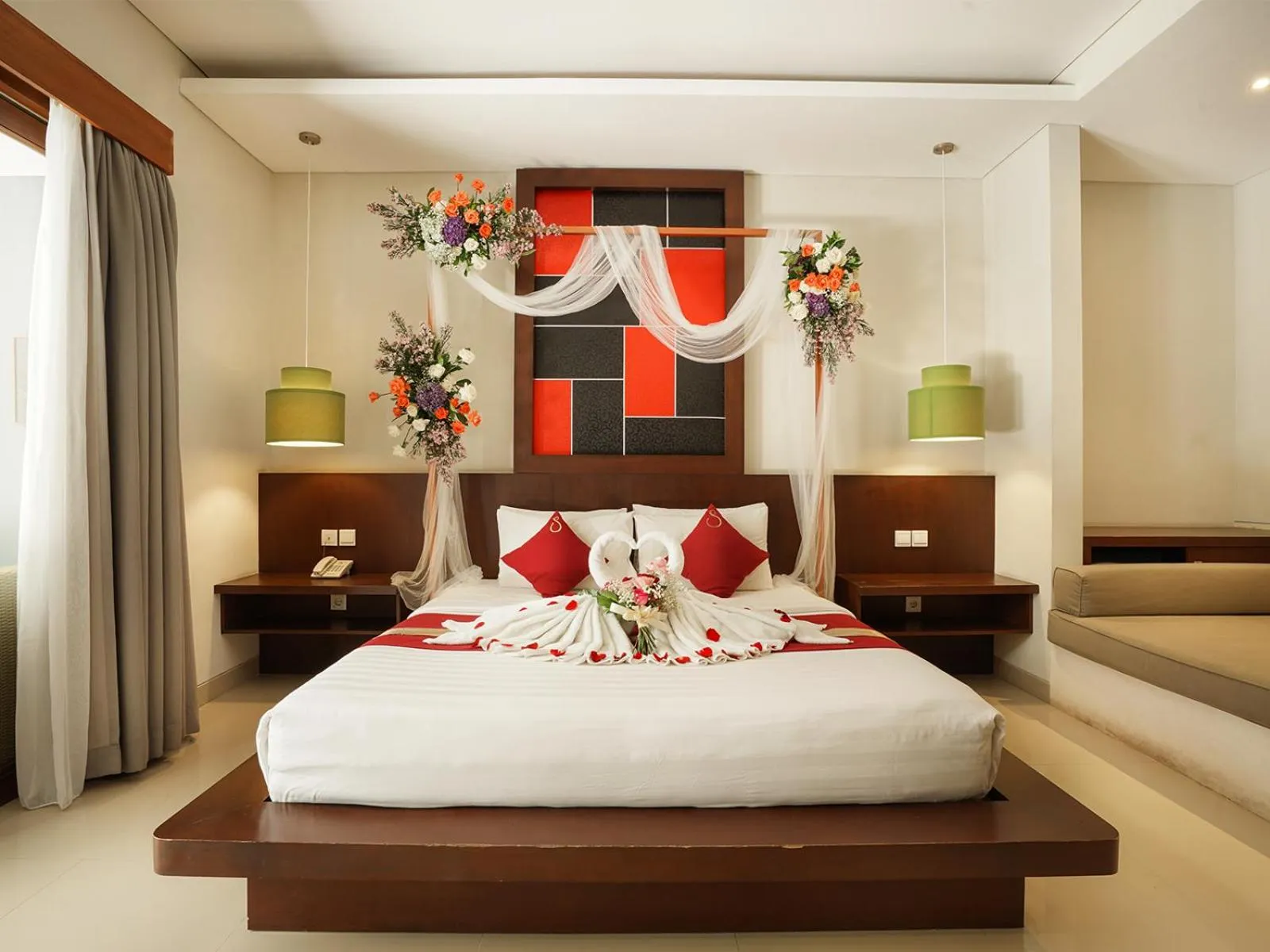 Bed in Samaja Beachside Villas