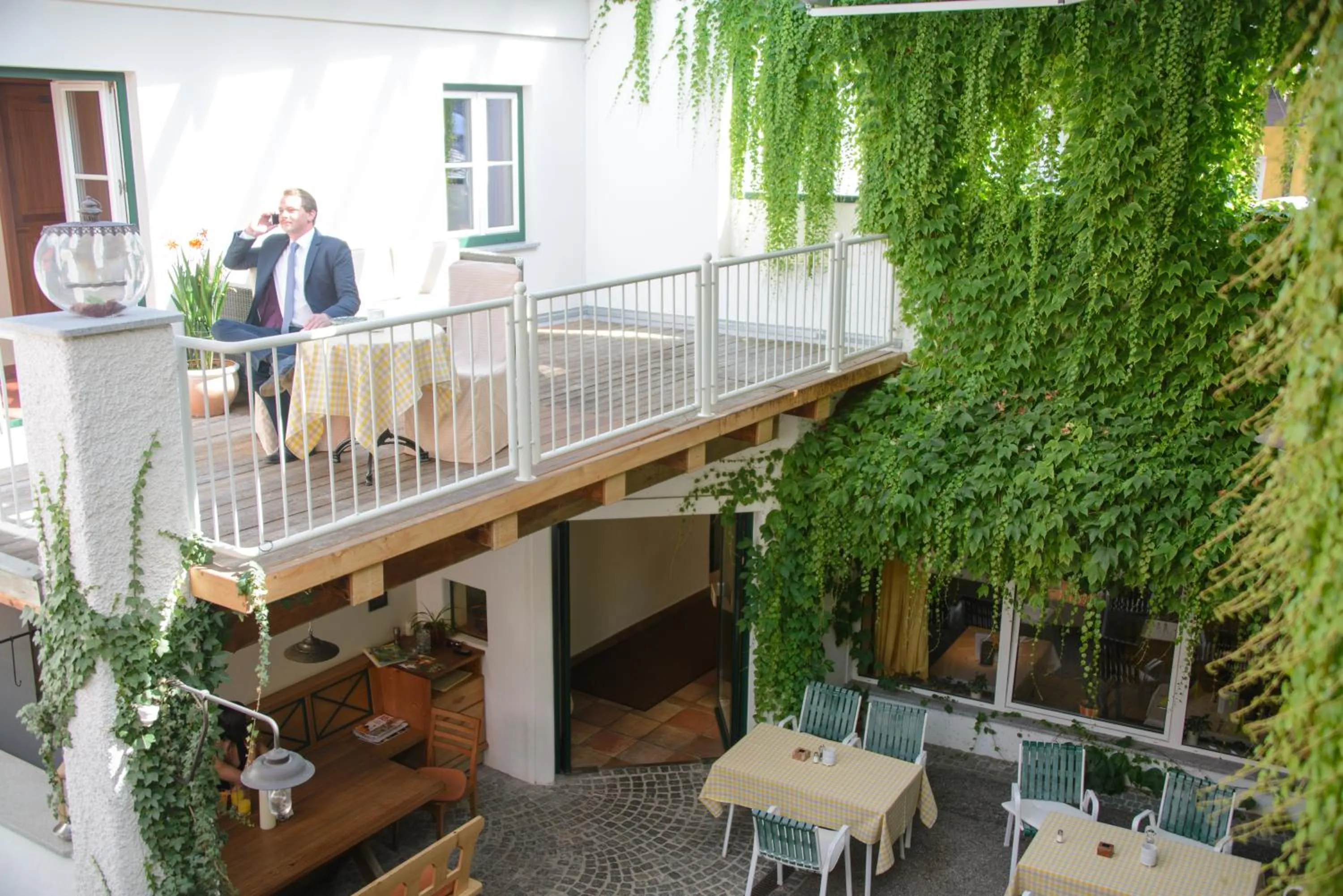 Balcony/Terrace in Gasthof Hotel Zweimüller