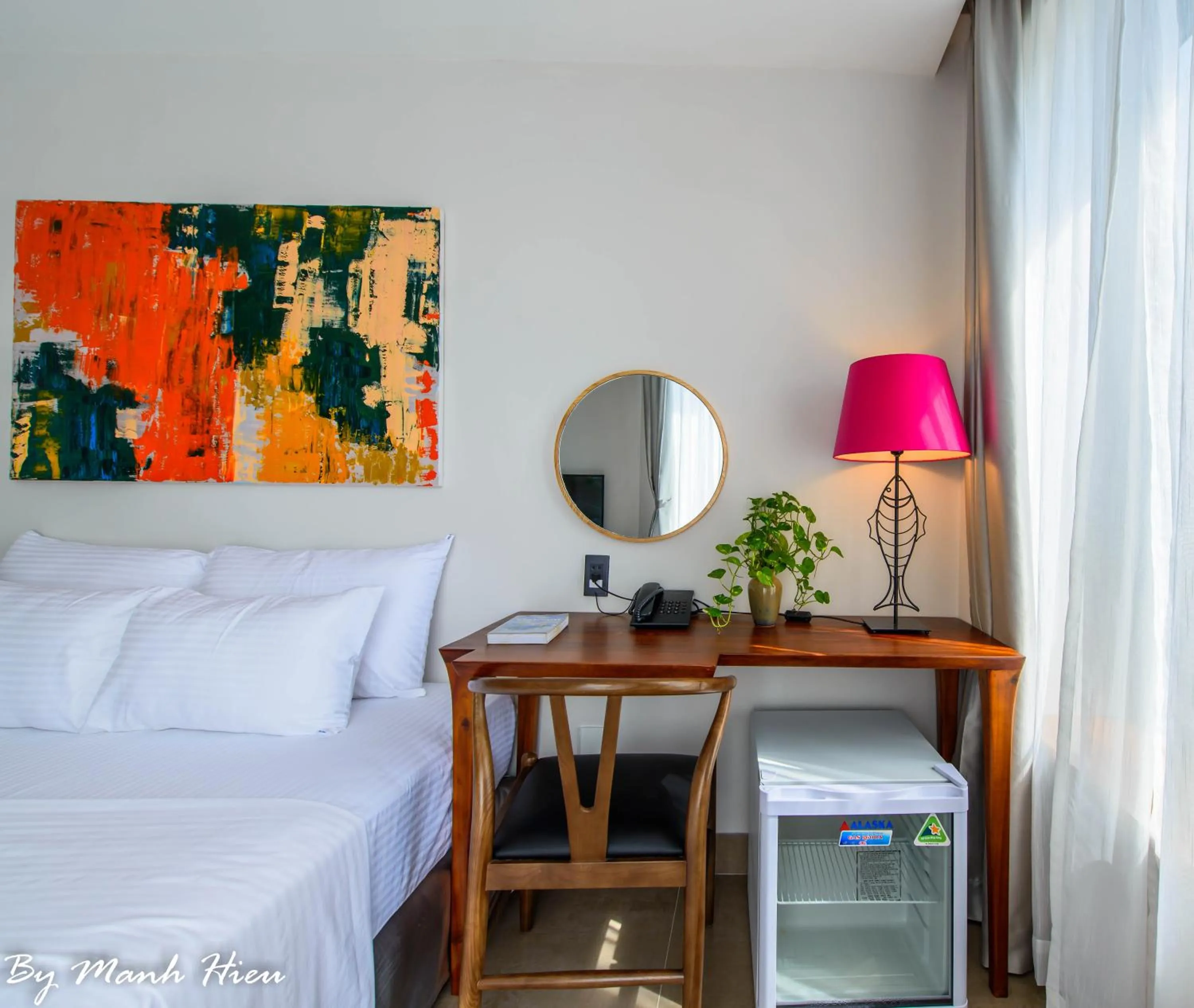 Decorative detail, Bed in Mojzo Inn Boutique Hotel