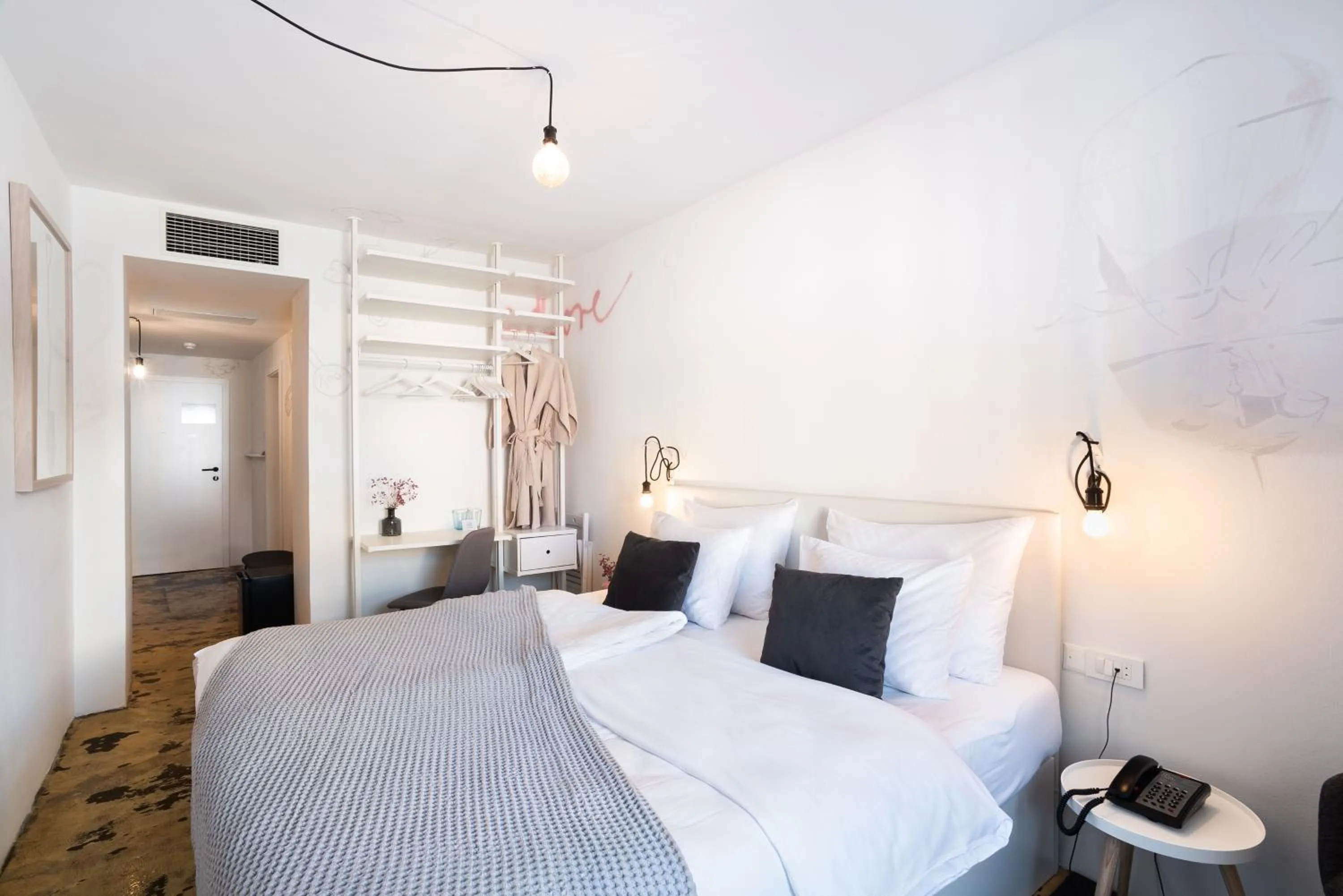 Bed in Art Hotel Tartini