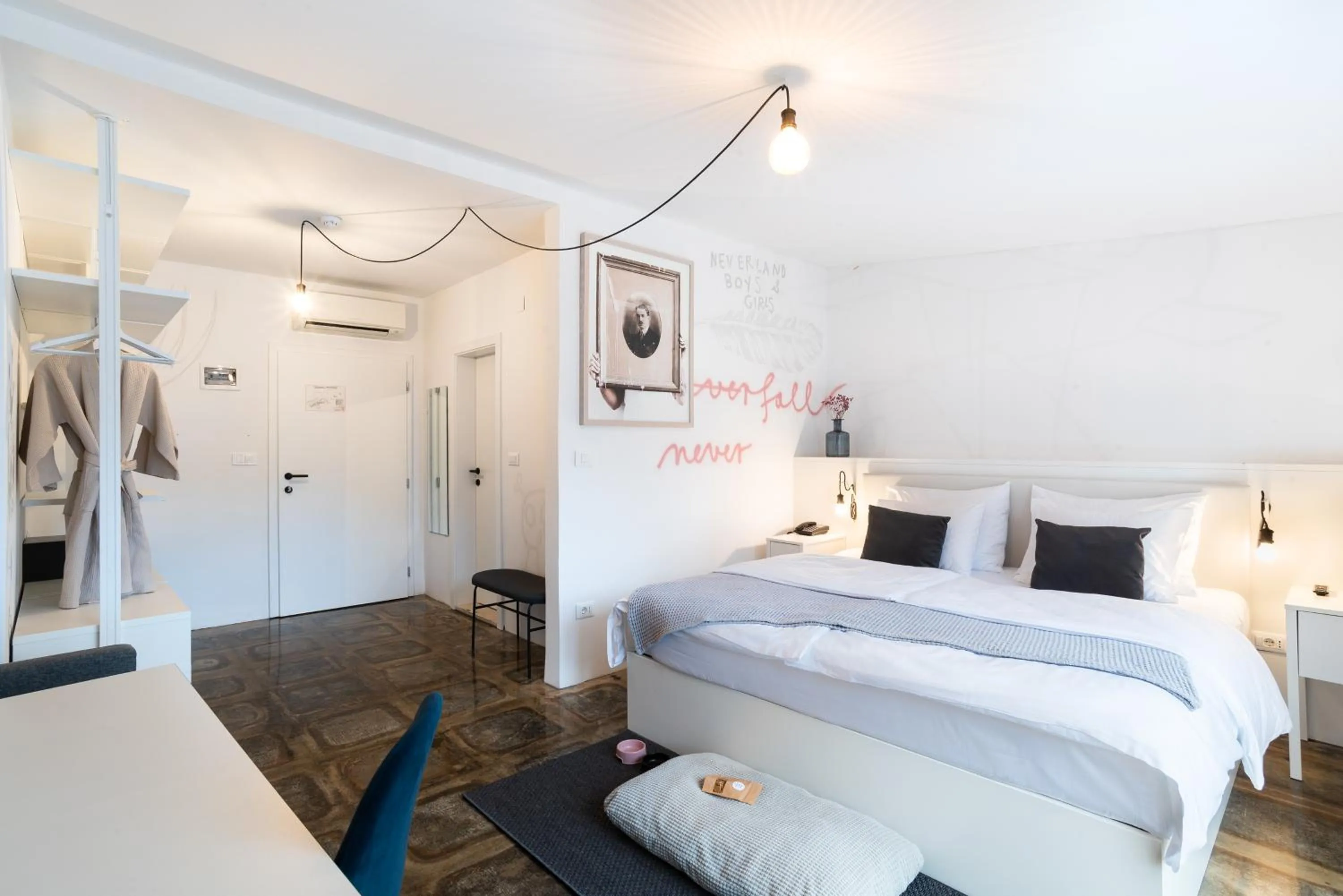 Bed in Art Hotel Tartini