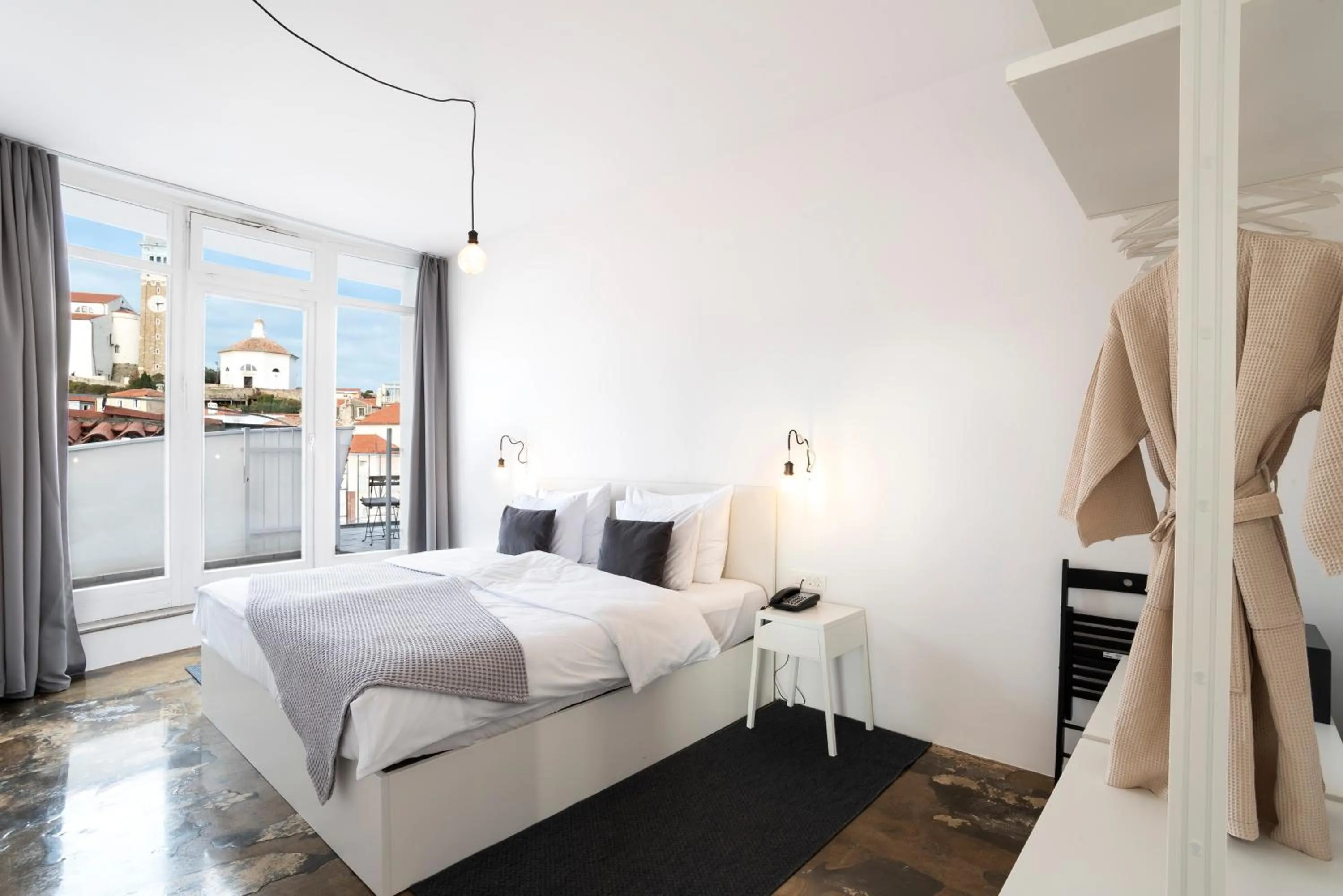 Bed in Art Hotel Tartini