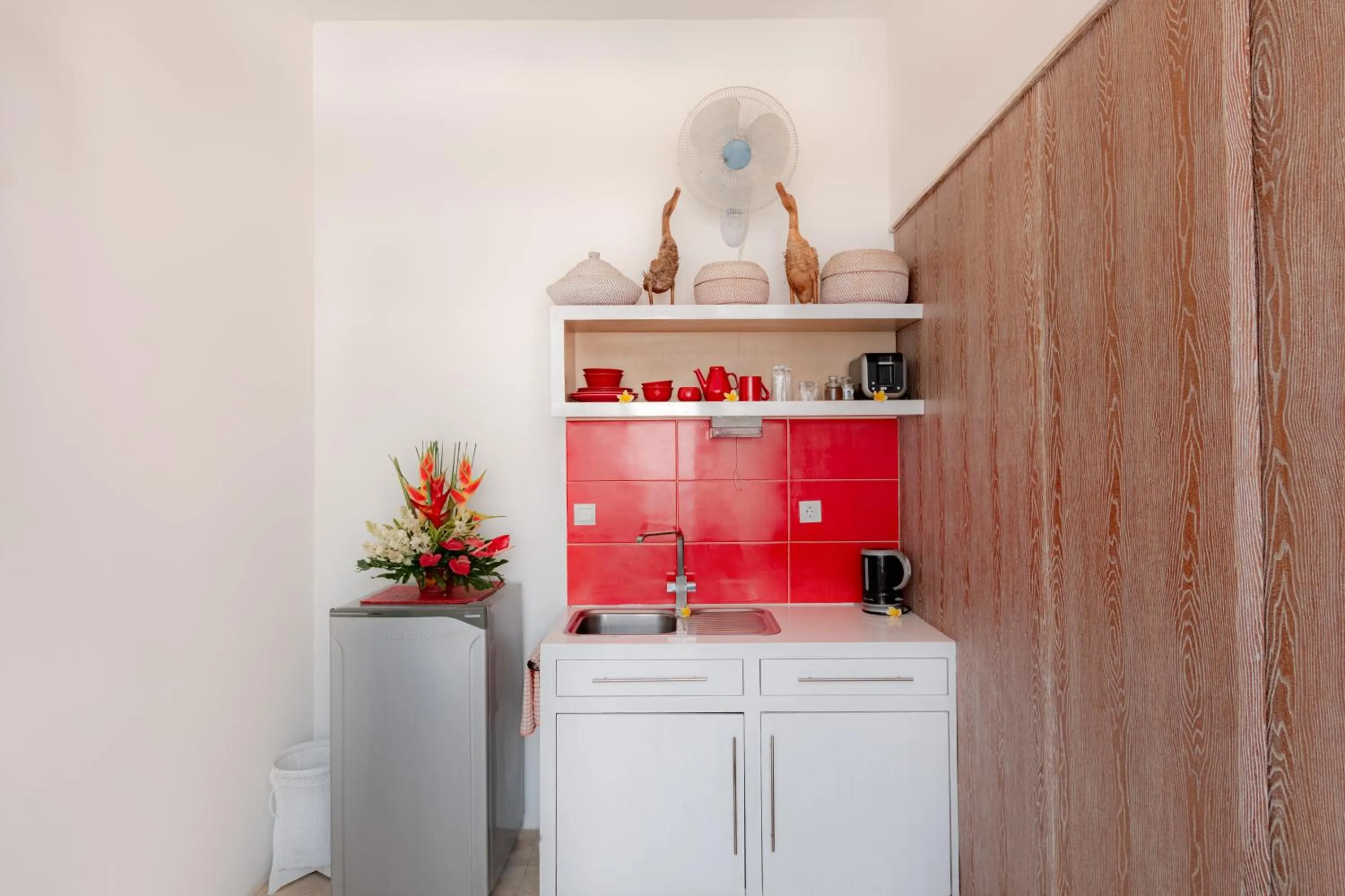 Kitchen or kitchenette in Bali Ginger Suites & Villa