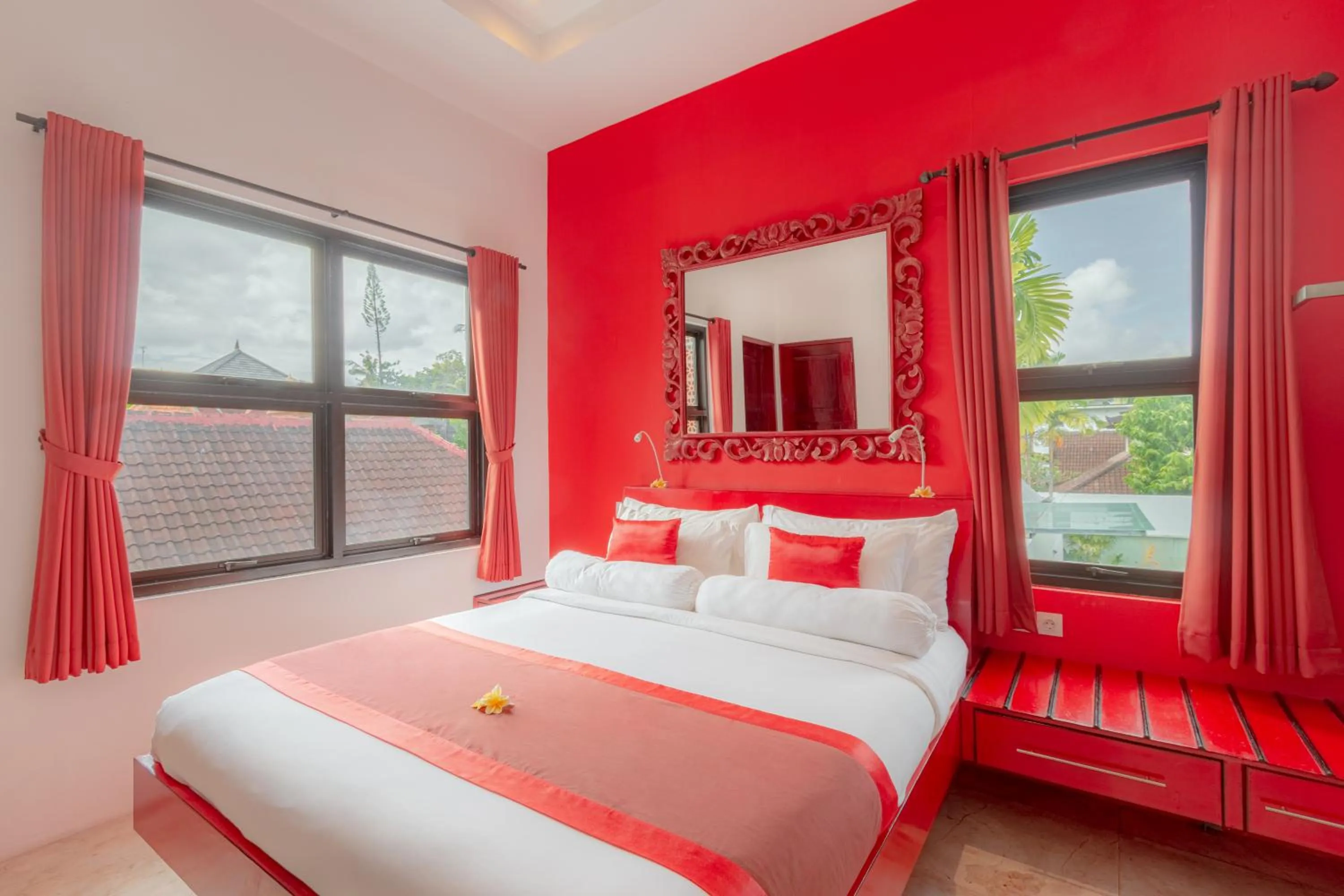 Bed in Bali Ginger Suites & Villa