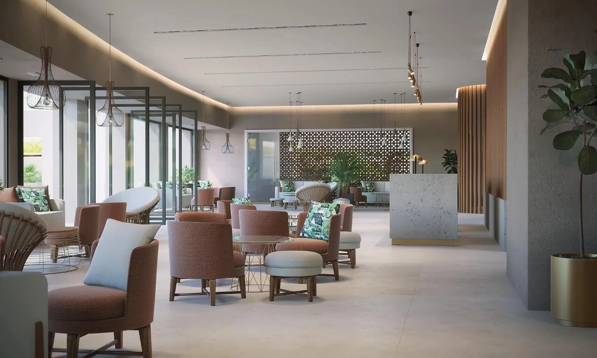 Lobby or reception in Solimar Aquamarine Resort