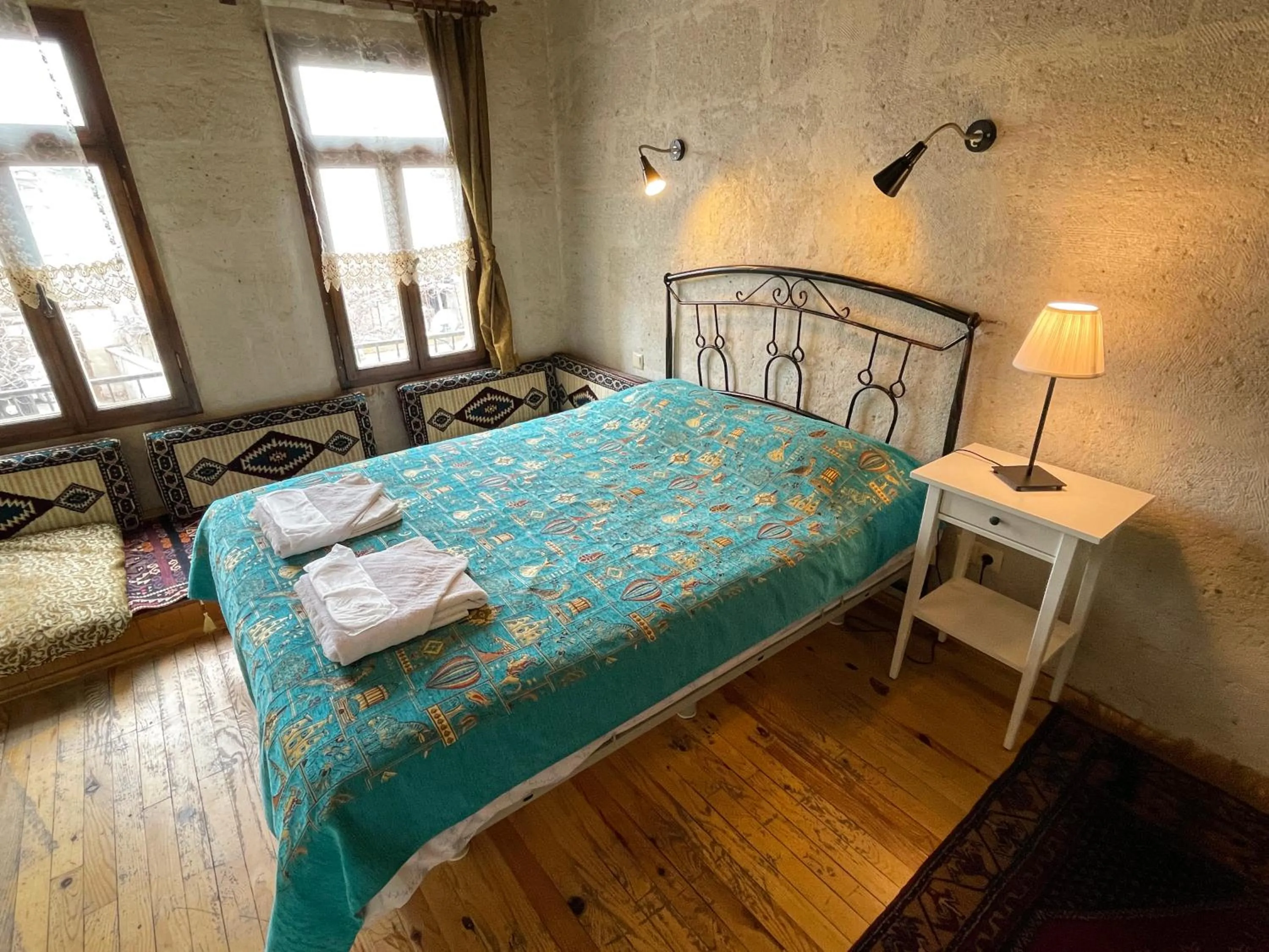 Bed in Karadut Cave Hotel