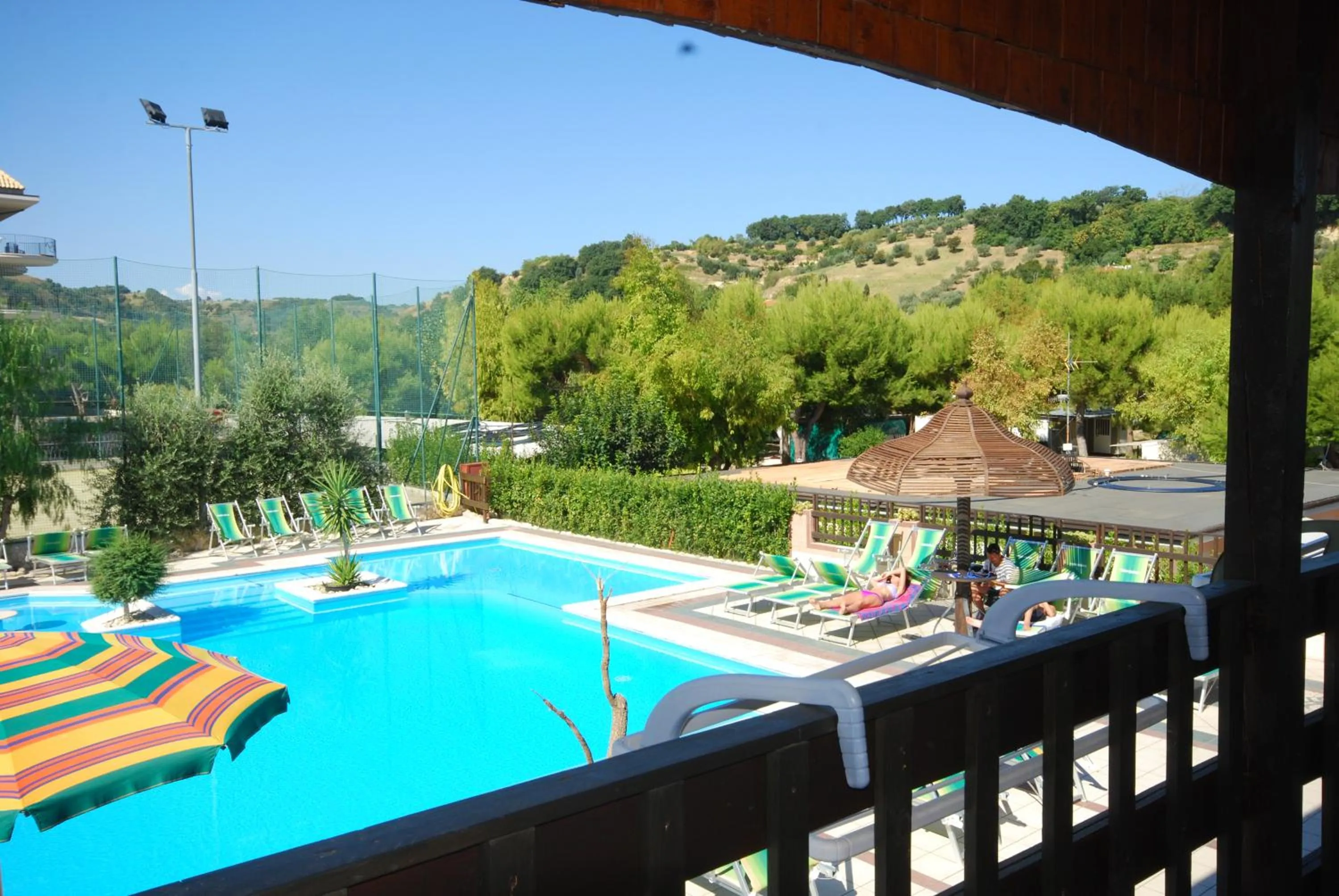 Pool view in Villaggio Verde Cupra