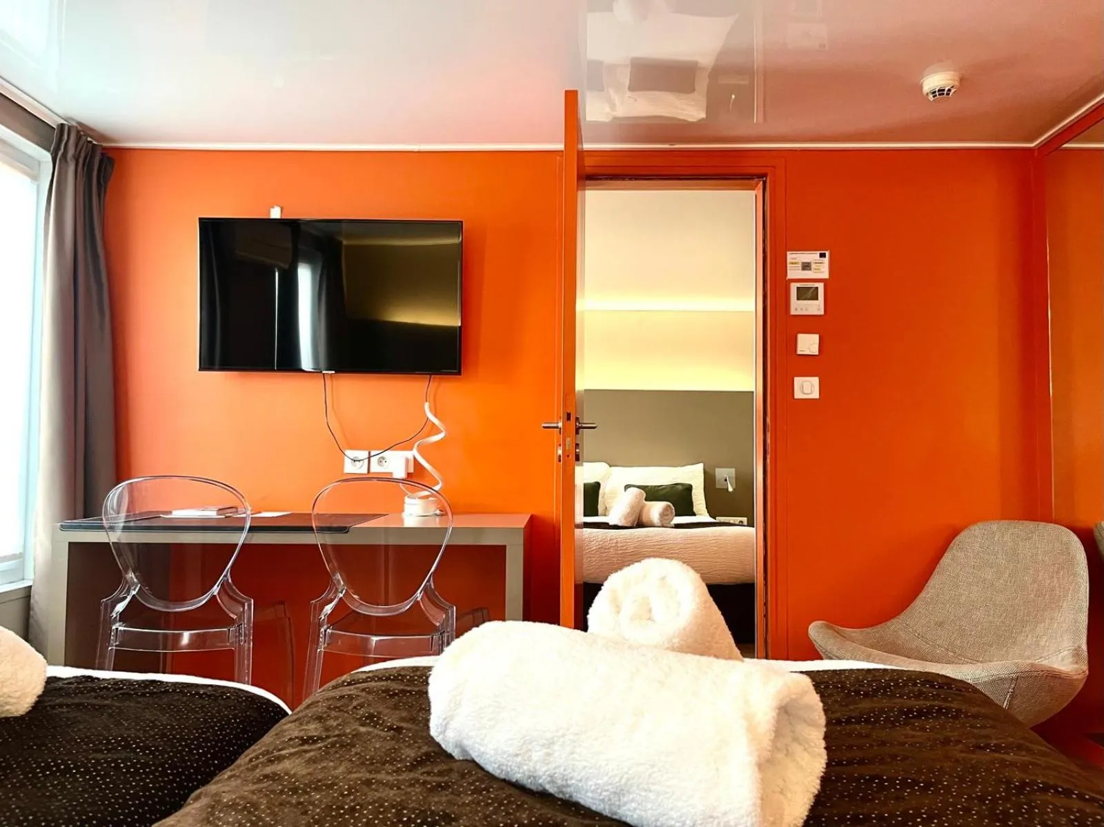 Bed in HOTEL & SPA Le Renard Centre