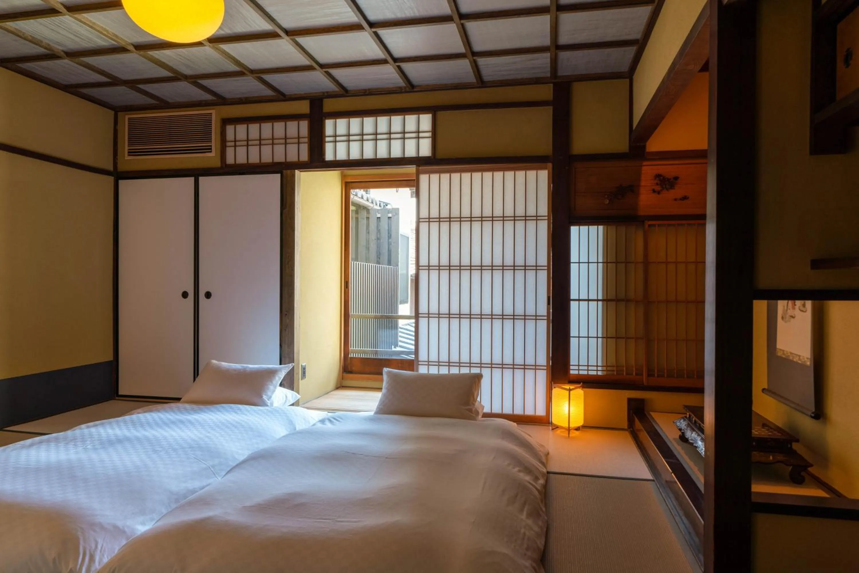 Bed in The Machiya Kamiumeya