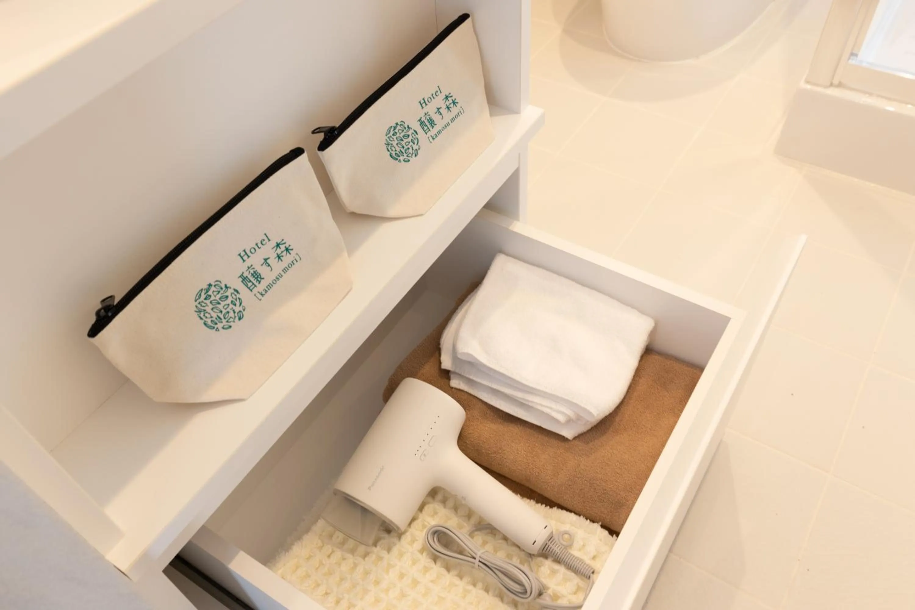 towels in Auberge 醸す森 "kamosu mori"