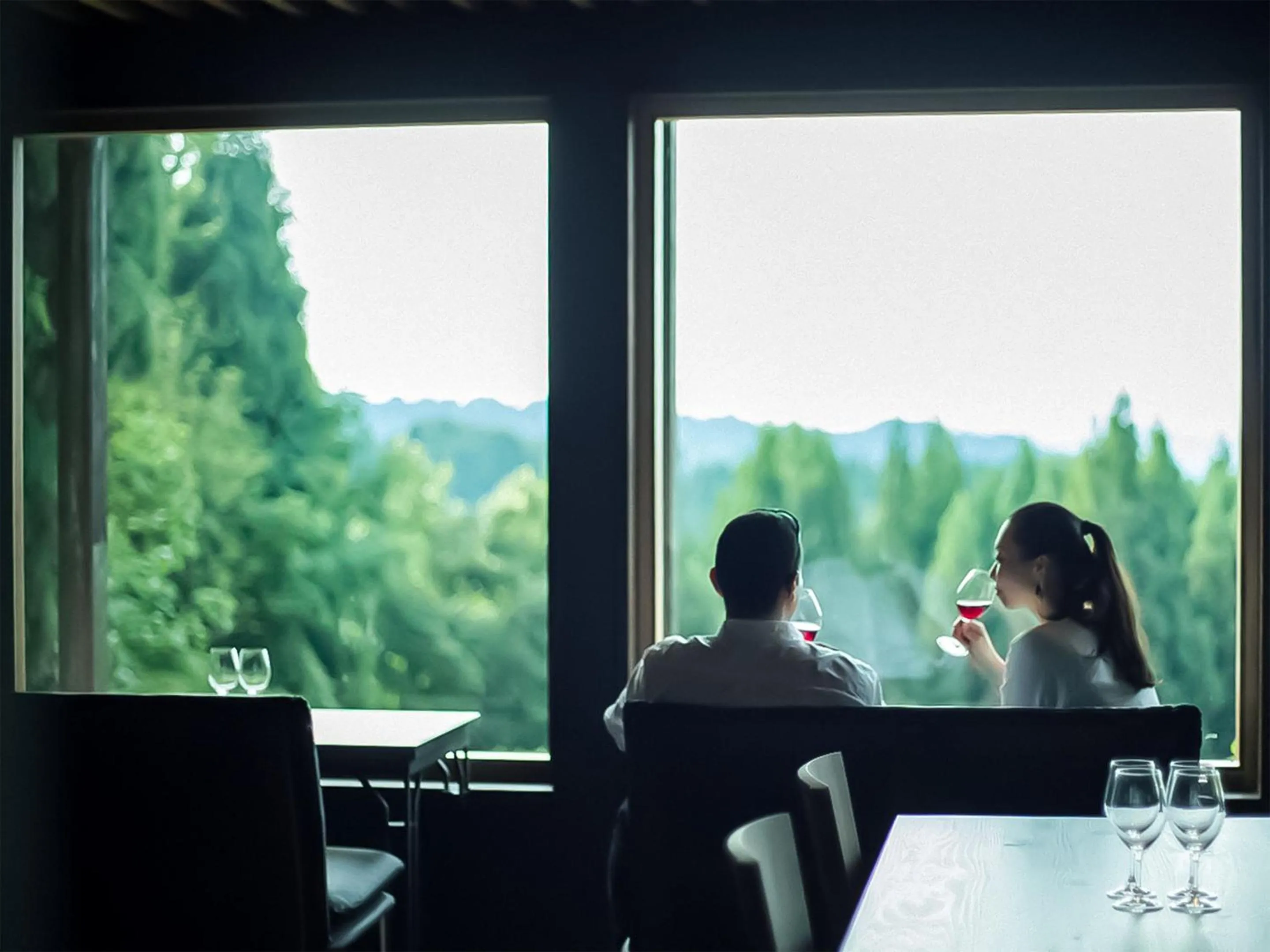 Lounge or bar in Auberge 醸す森 "kamosu mori"