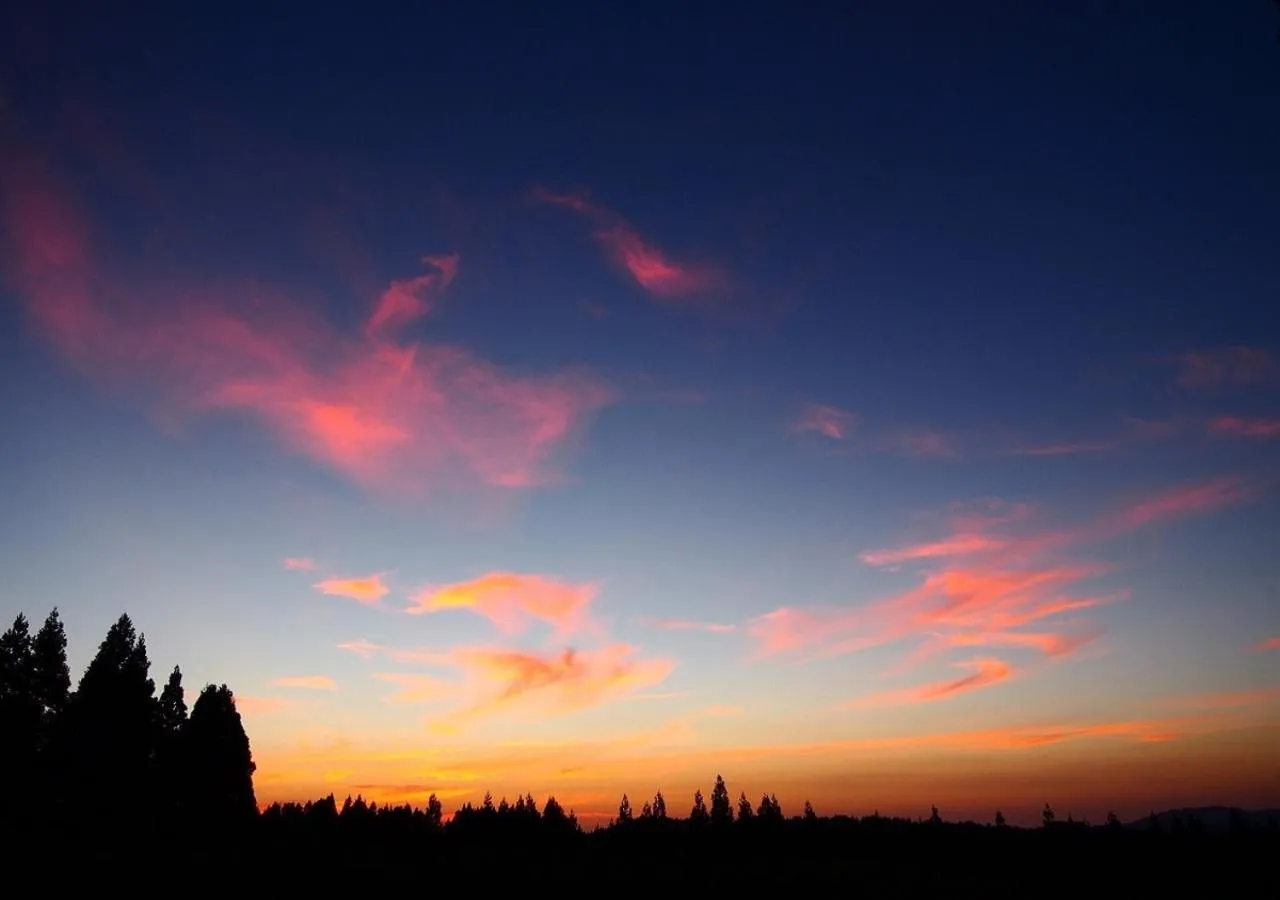 Sunset in Auberge 醸す森 "kamosu mori"
