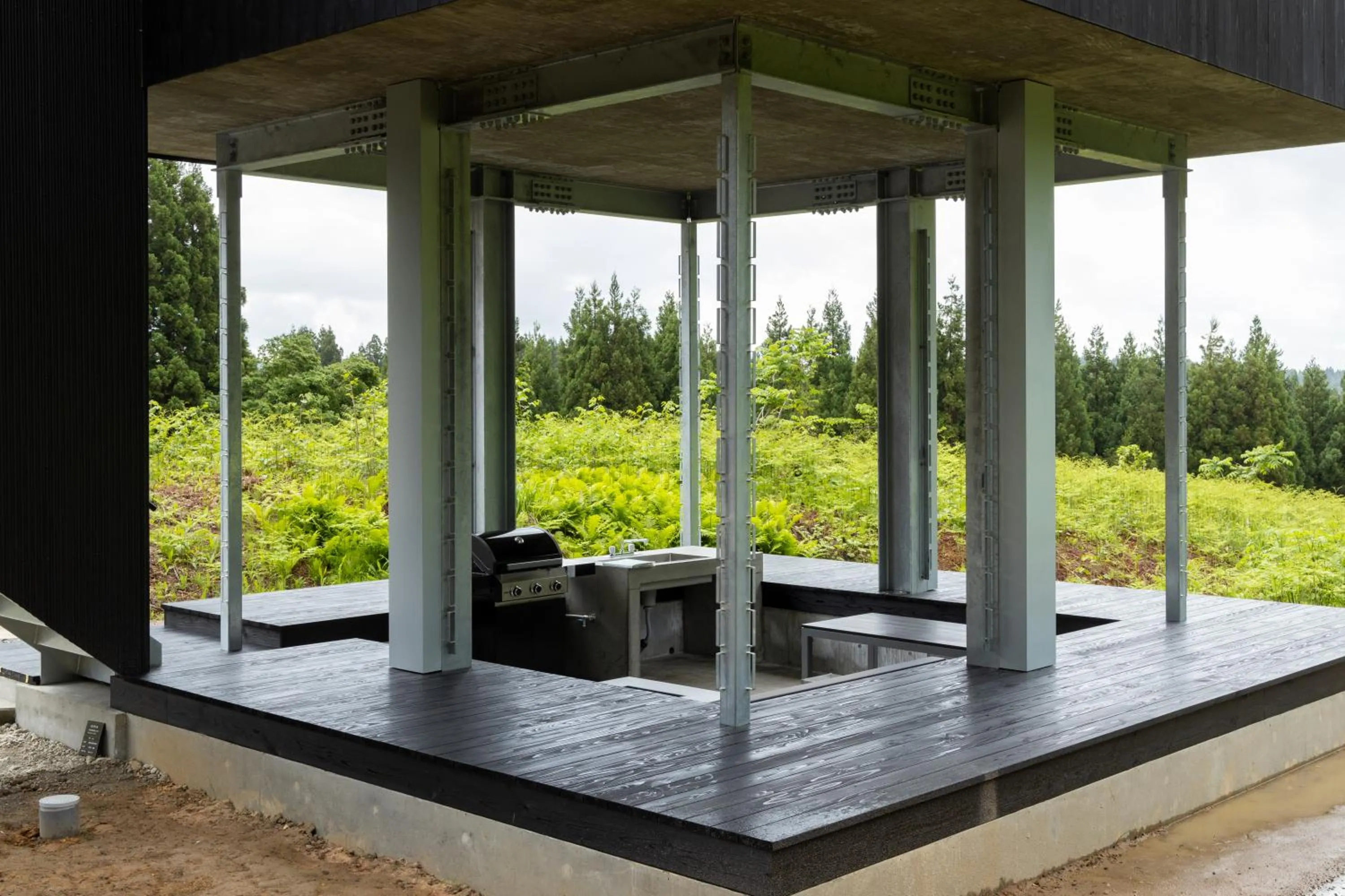 Garden in Auberge 醸す森 "kamosu mori"