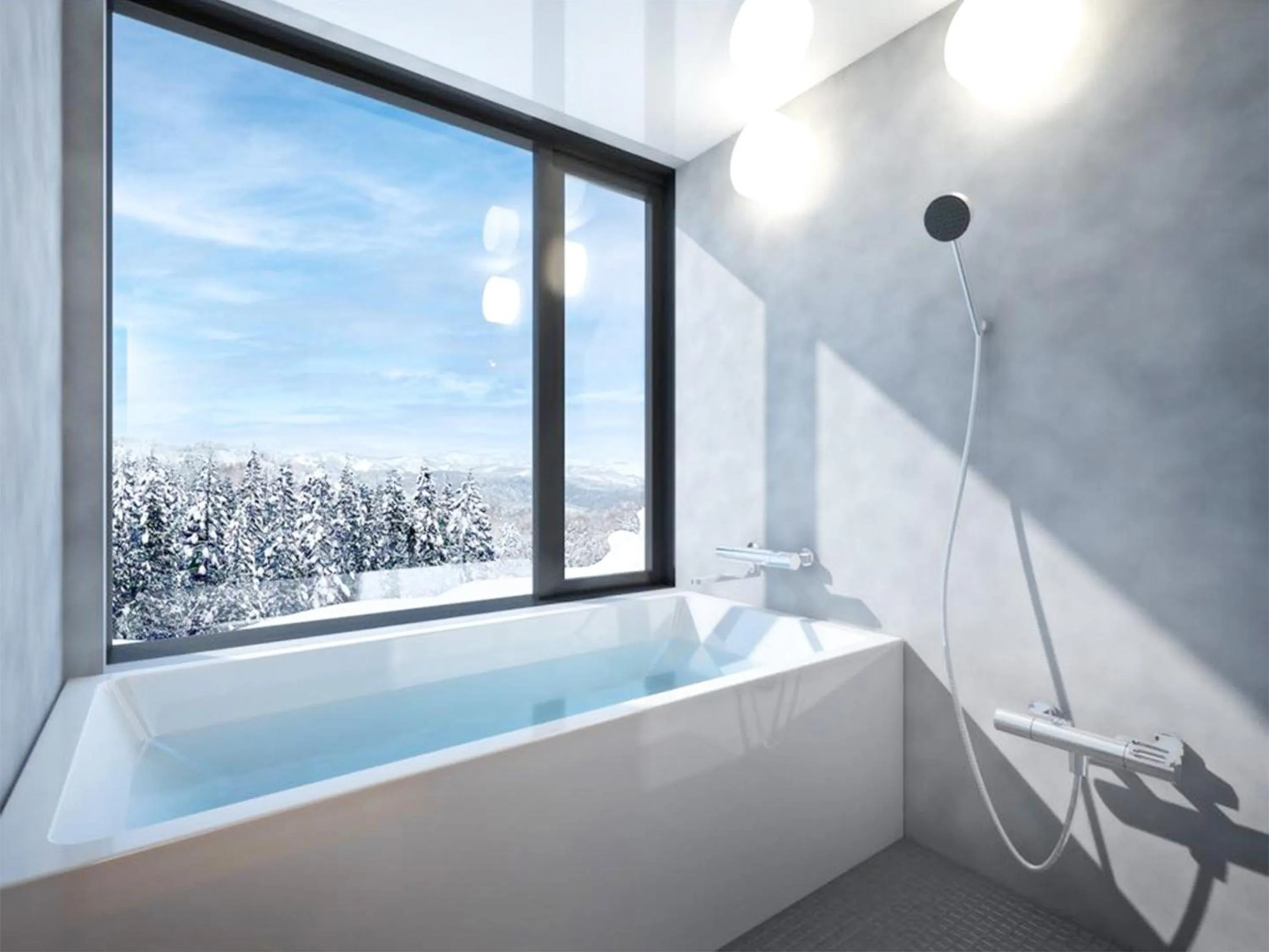 Bathroom in Auberge 醸す森 "kamosu mori"