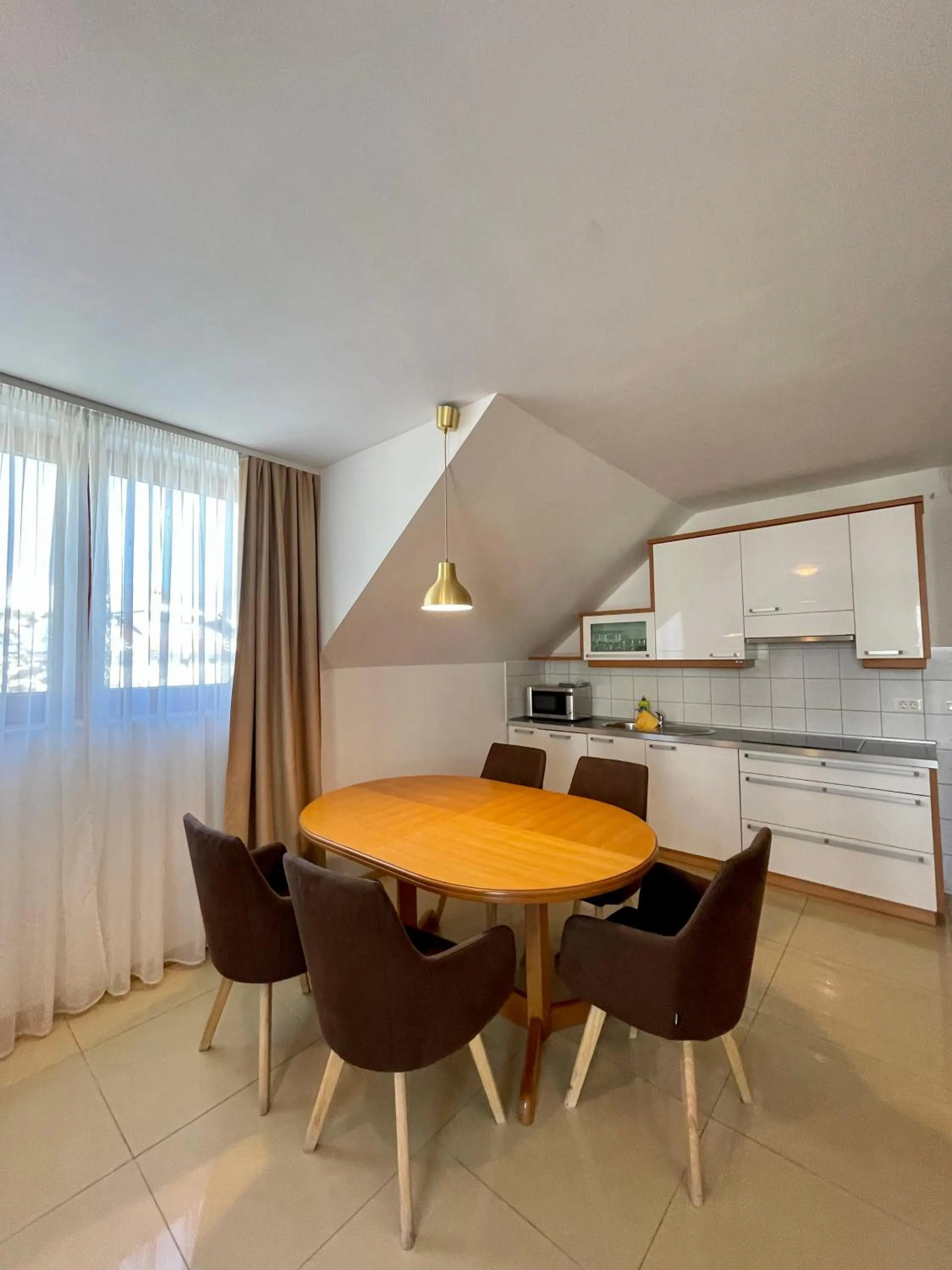 Kitchen or kitchenette in Aparthotel Gaja