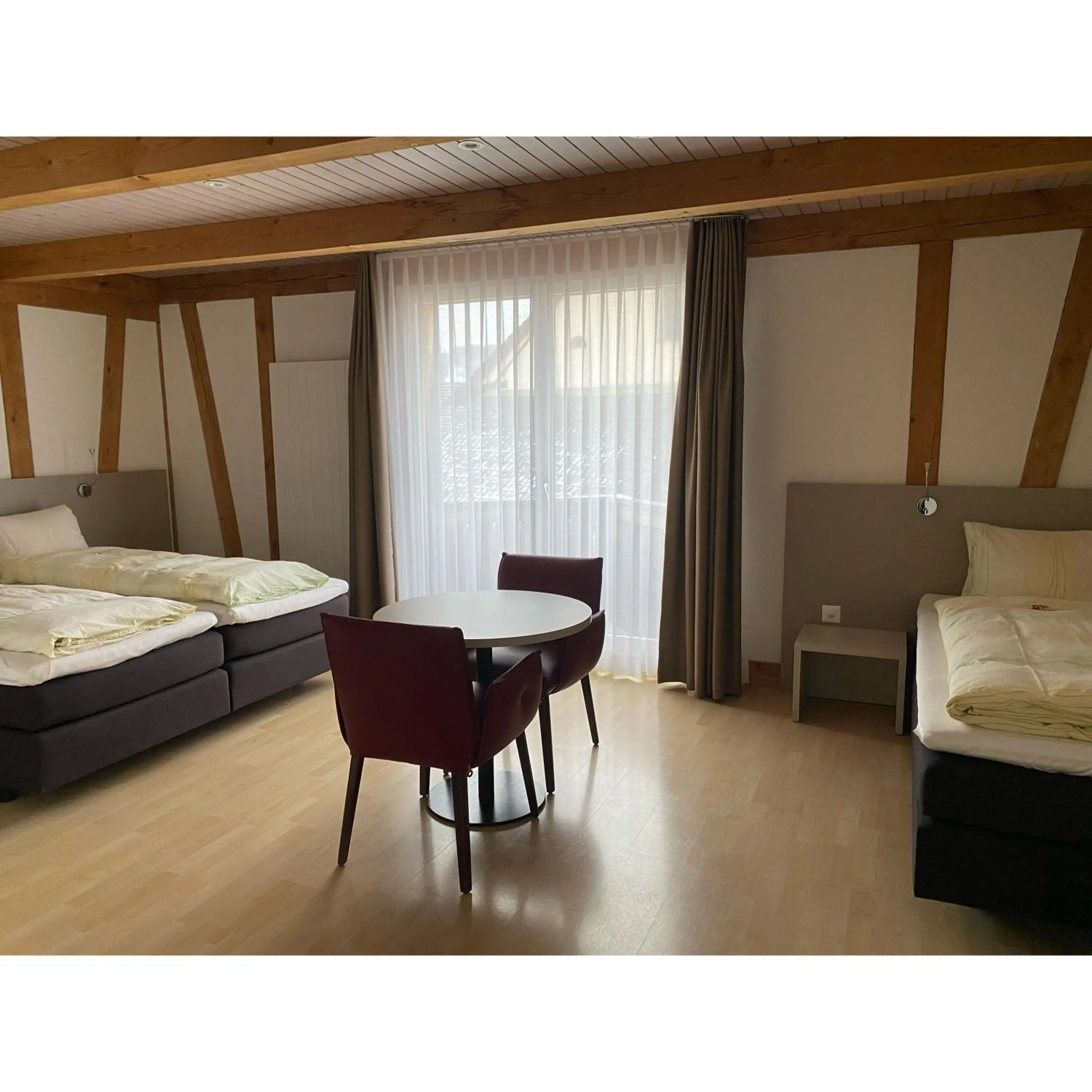 Photo of the whole room, Bed in Hotel Gasthaus Hirschen