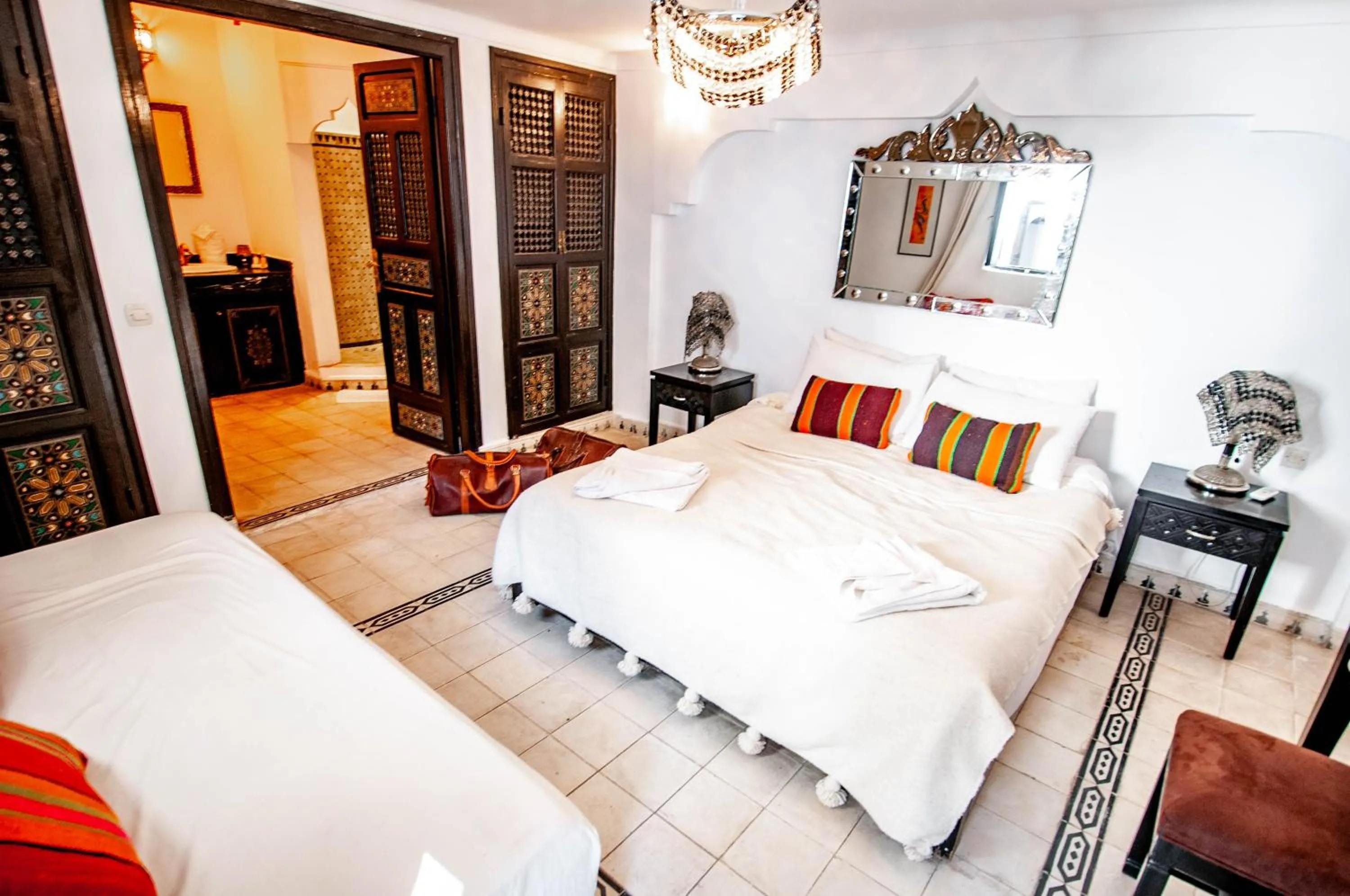 Bed in Riad Makila