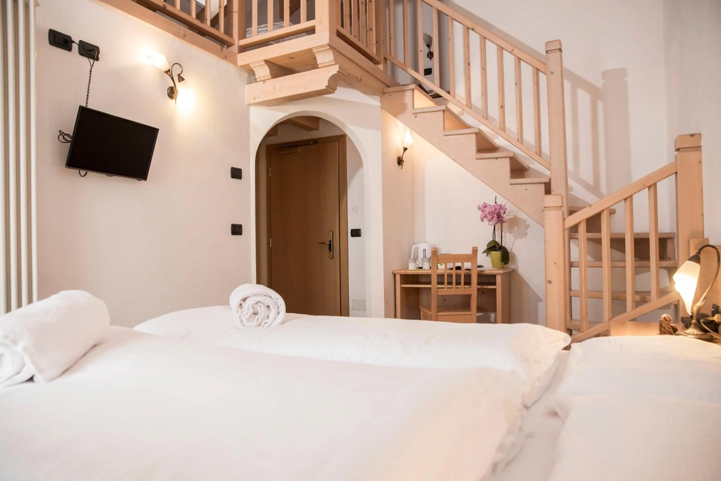 Bed in Active Hotel Rosat