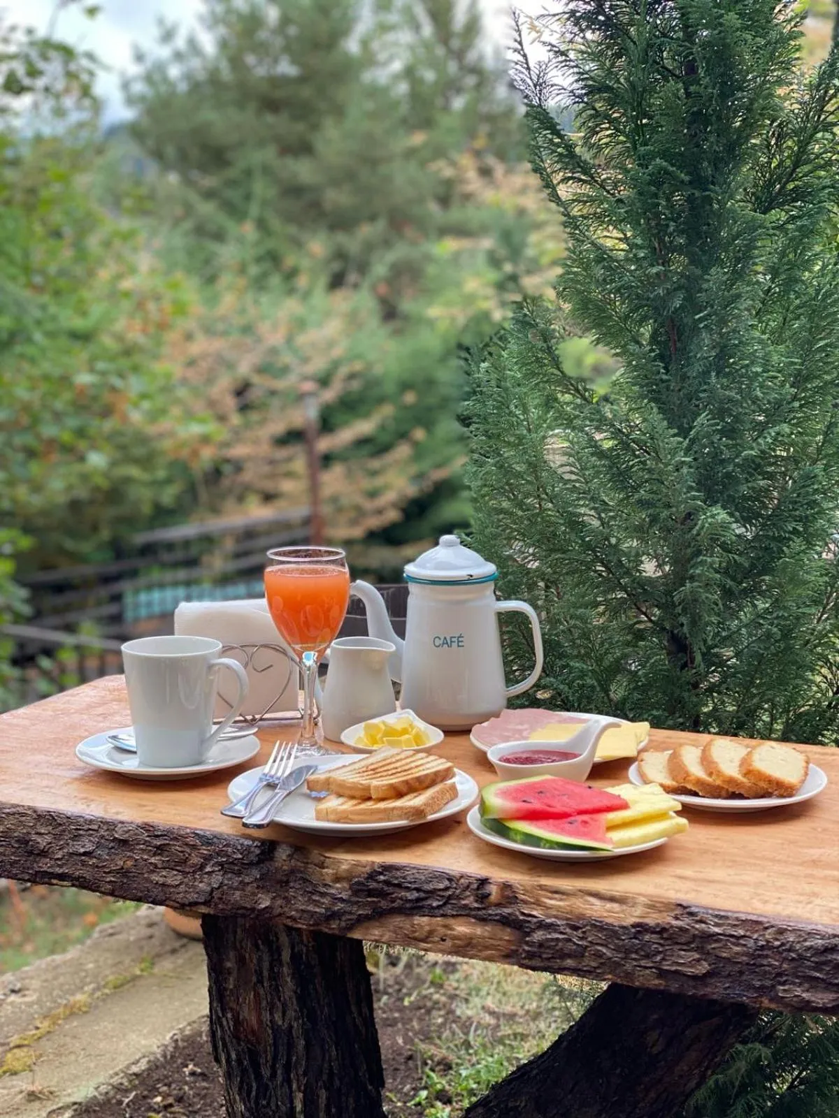 Patio in The Patagonian Lodge
