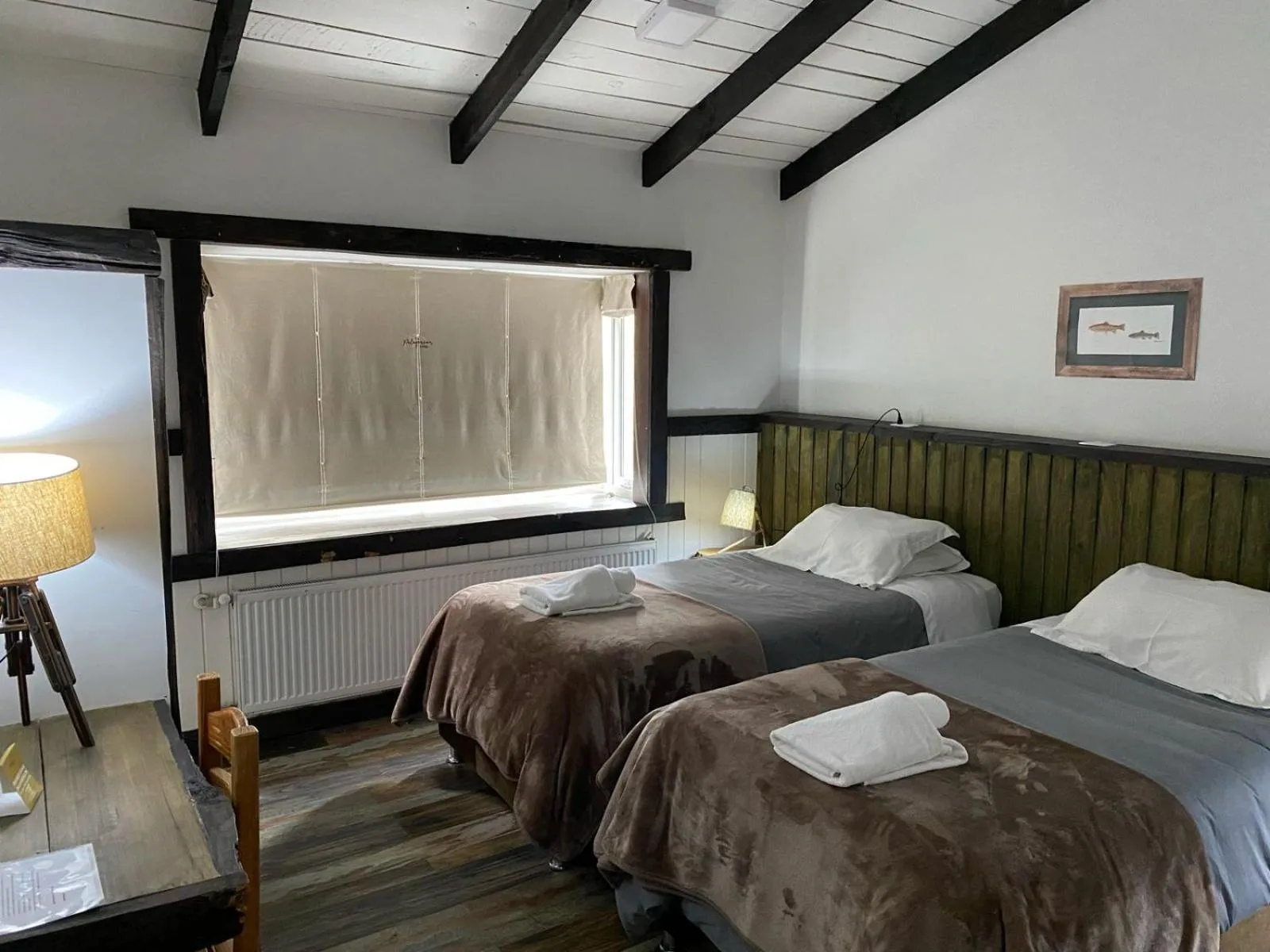 Bed in The Patagonian Lodge