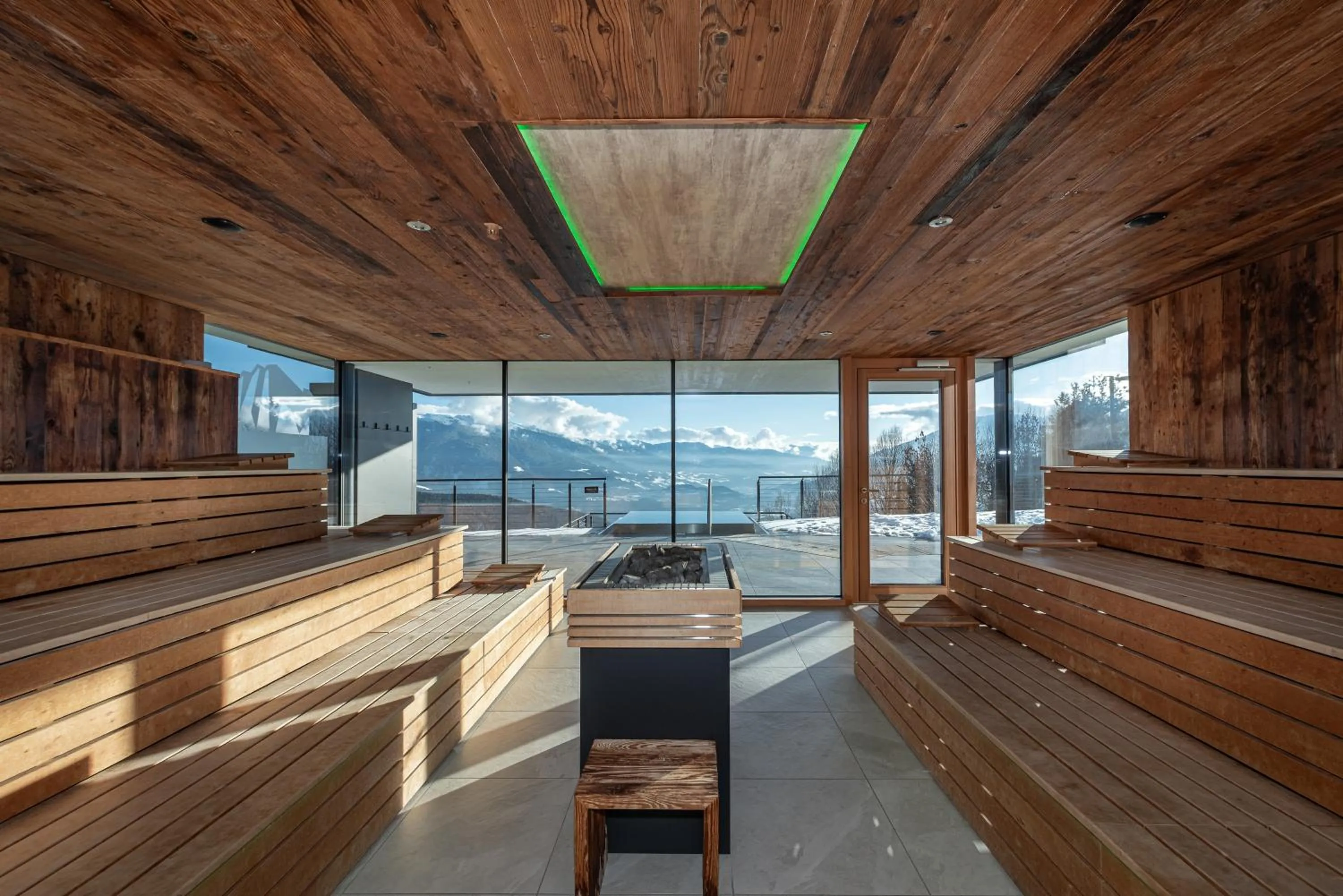 Sauna in Panoramahotel Huberhof