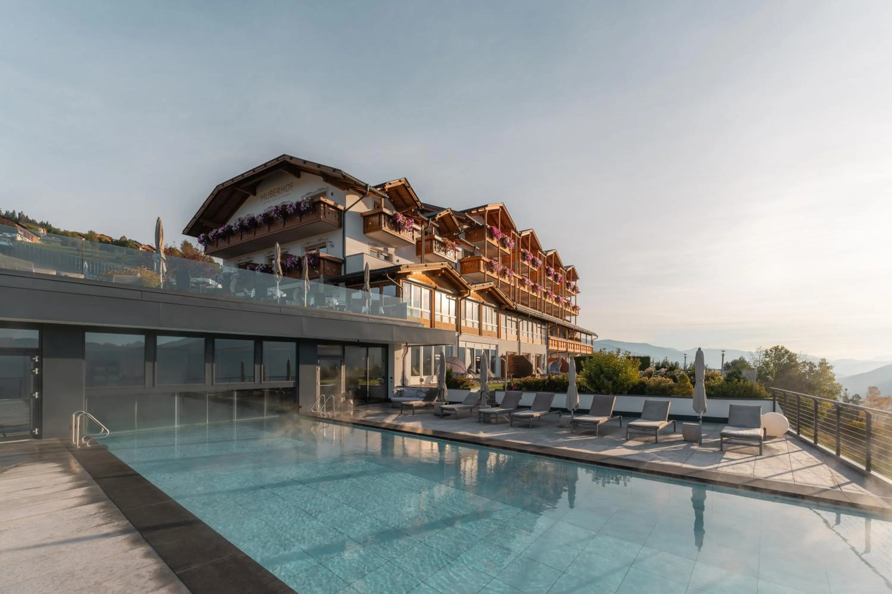 Property building in Panoramahotel Huberhof