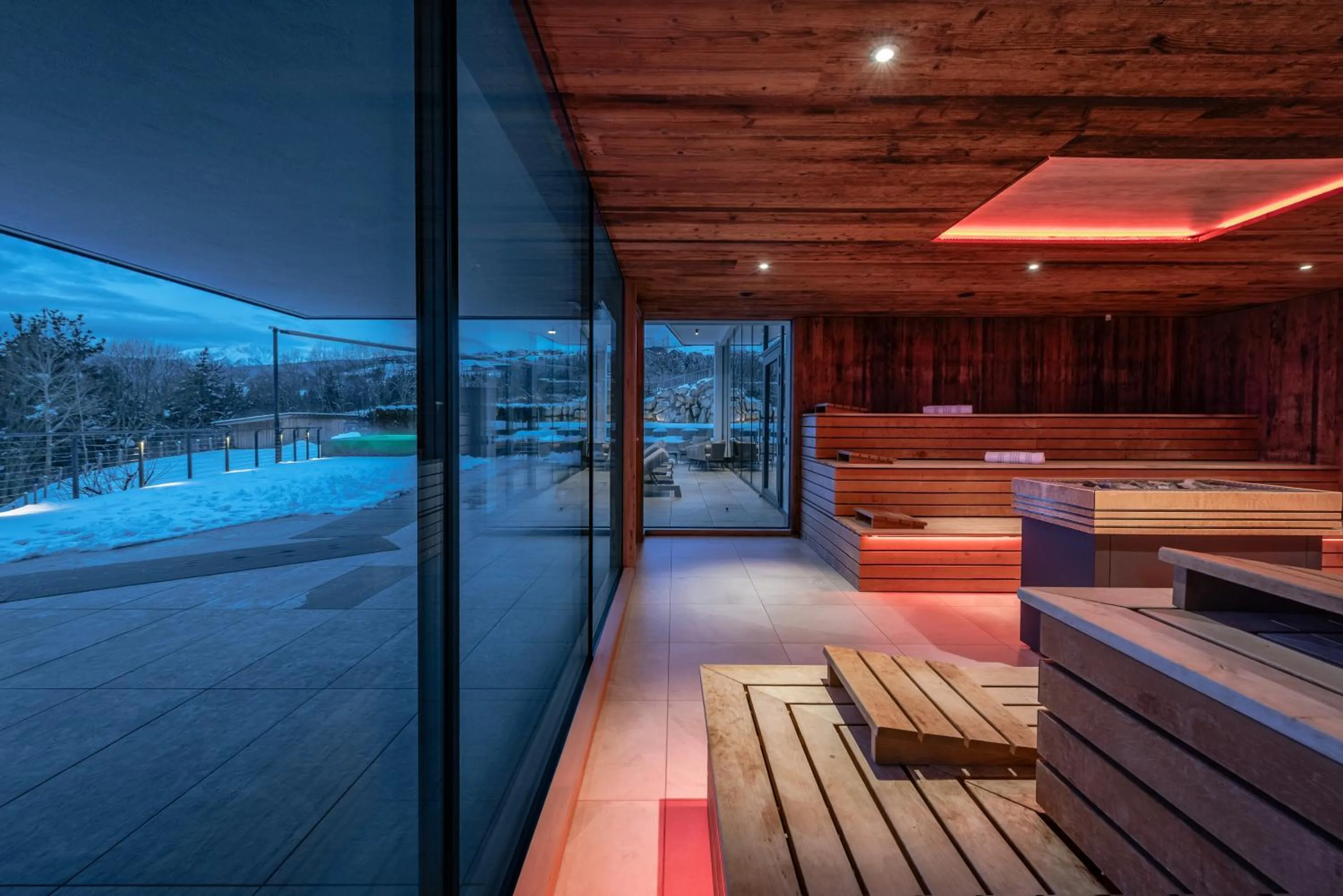 Sauna in Panoramahotel Huberhof