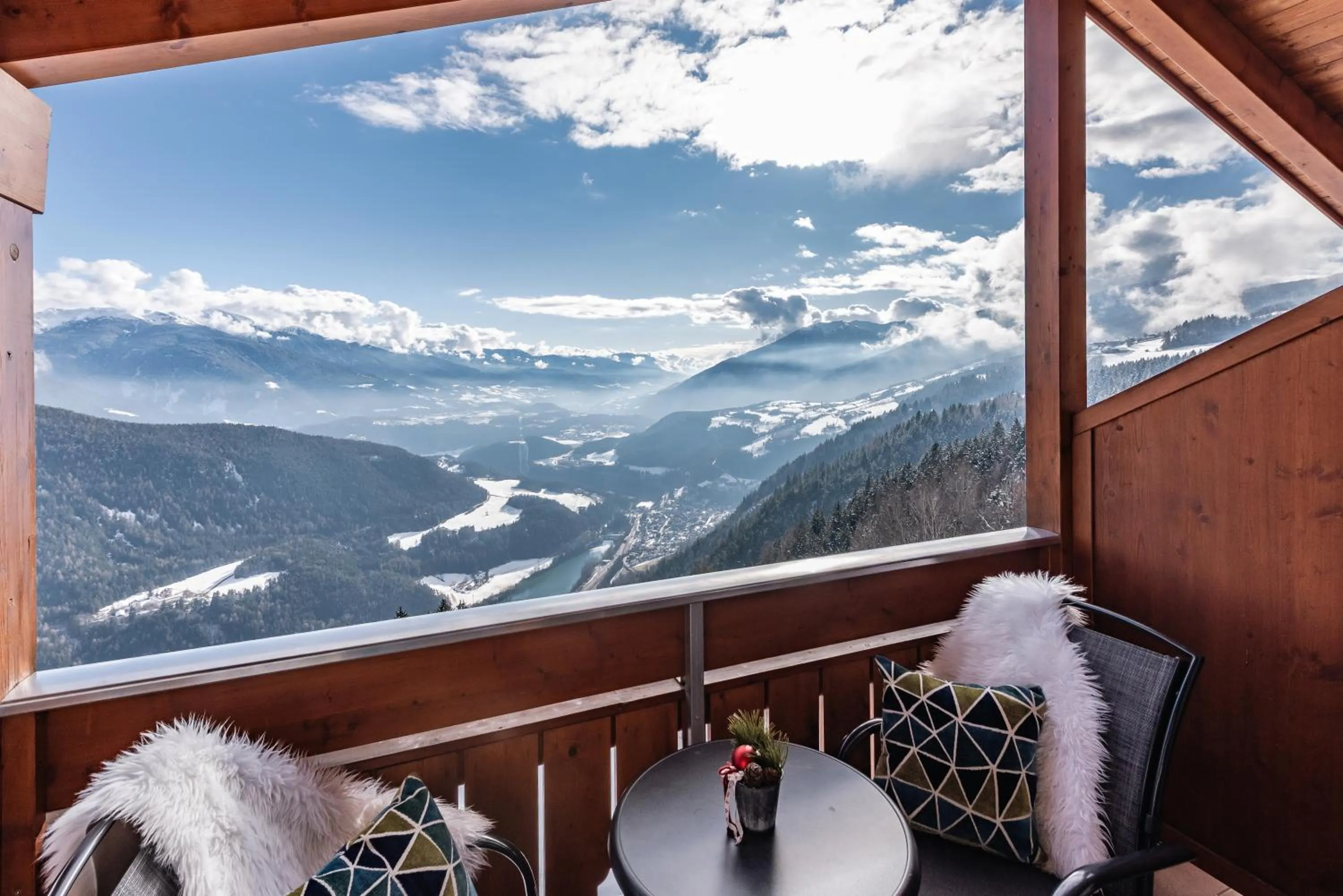 View (from property/room) in Panoramahotel Huberhof