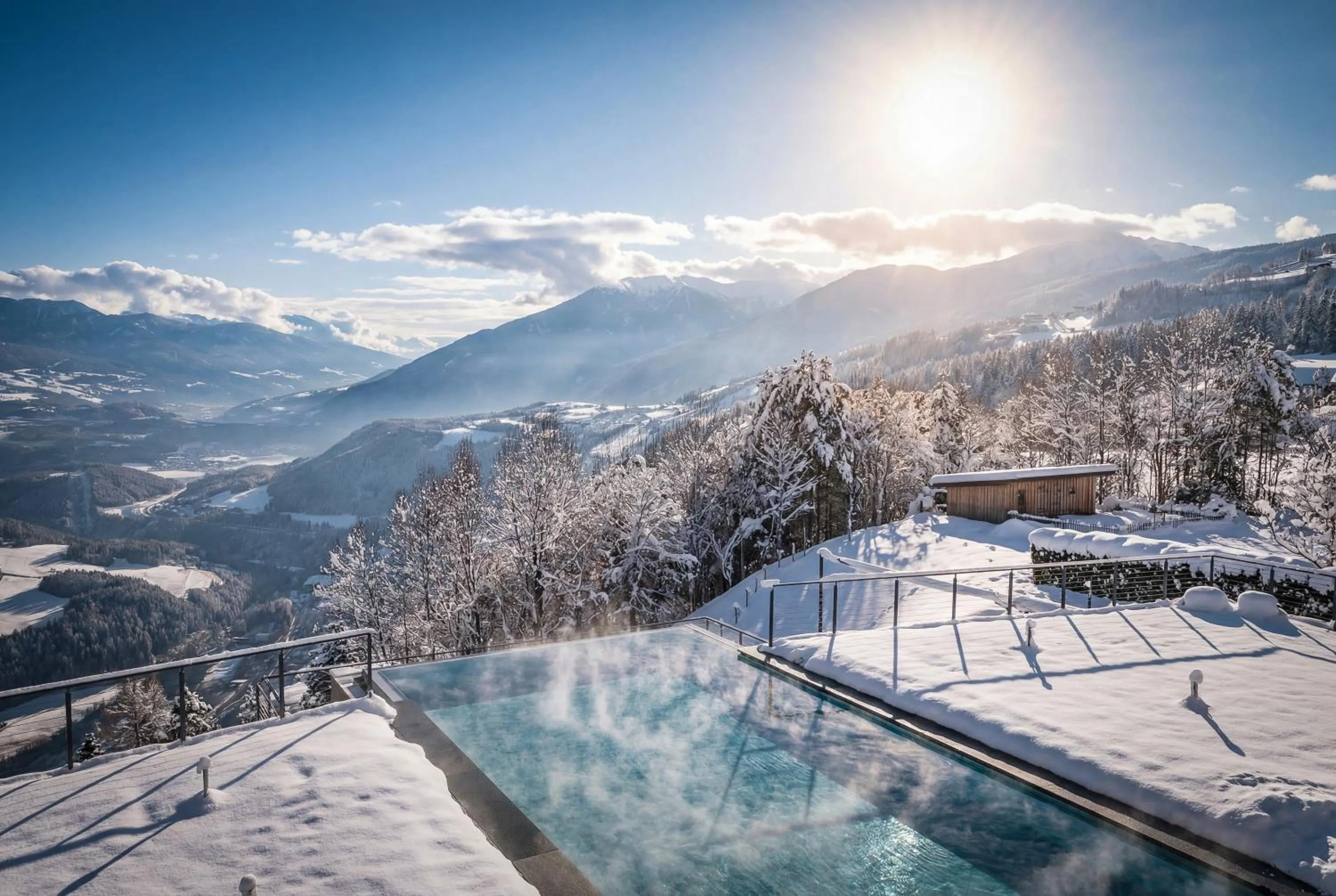 View (from property/room) in Panoramahotel Huberhof