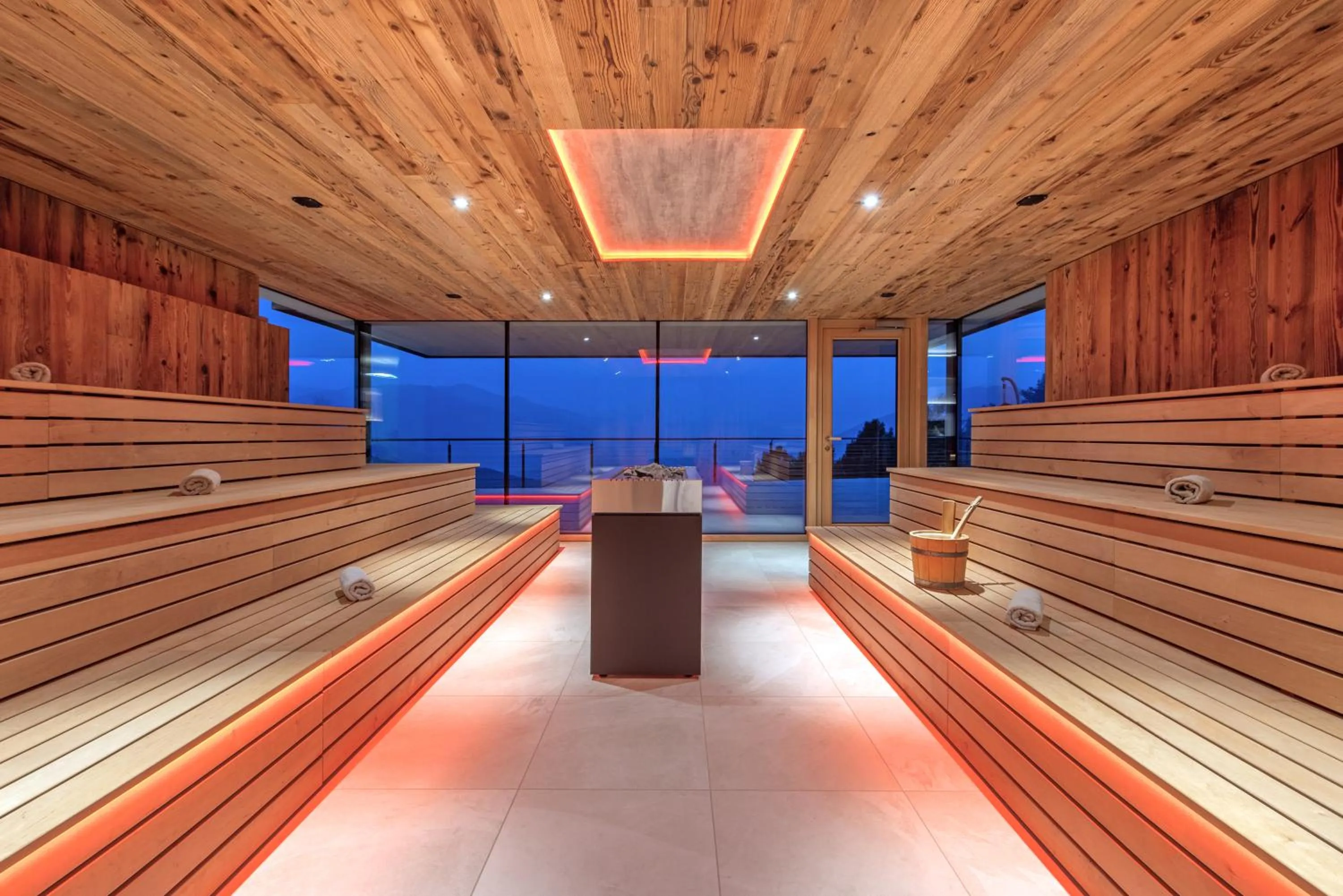 Sauna in Panoramahotel Huberhof