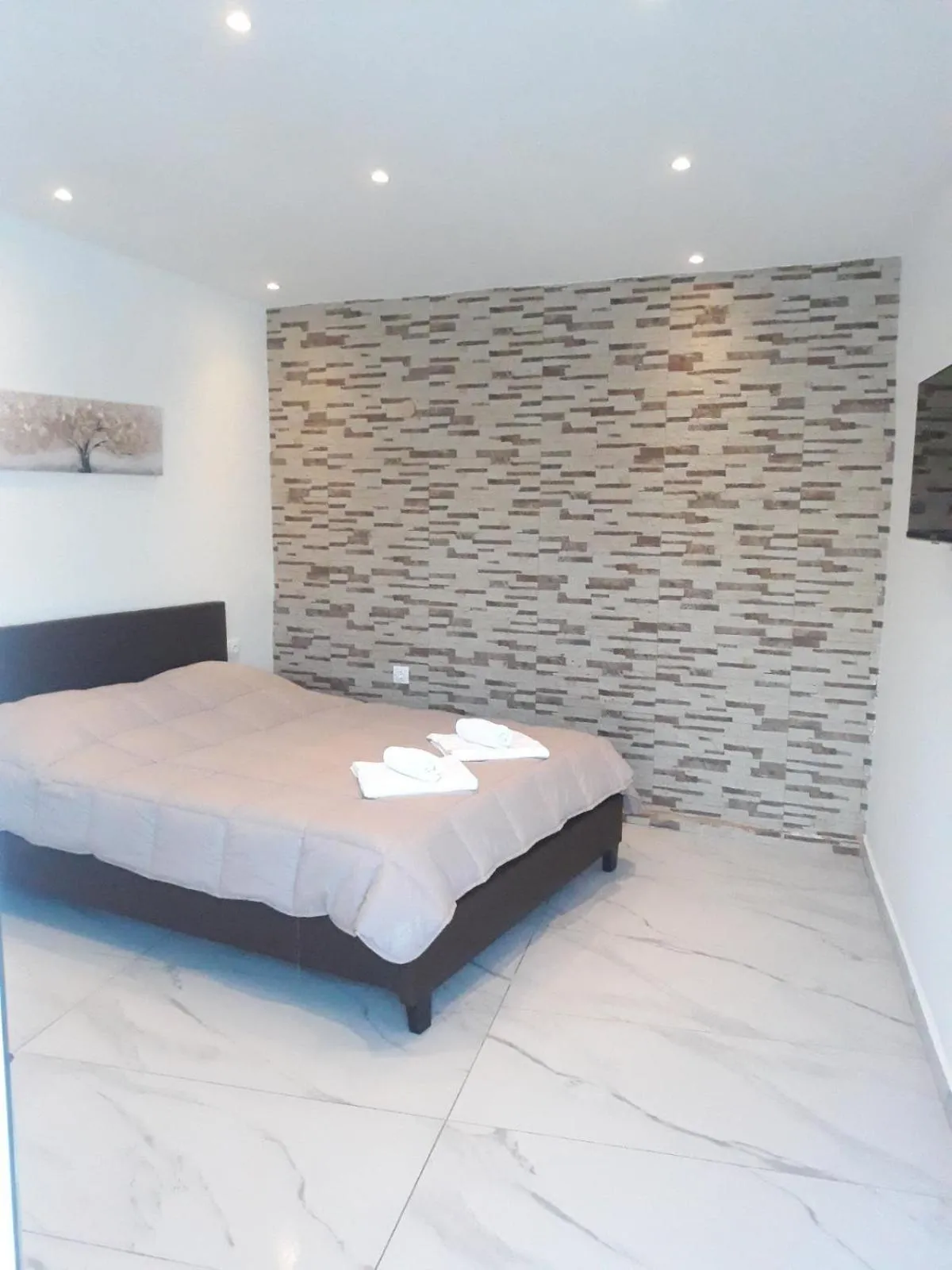 Bed in Spiridoula's Apartments Corfu