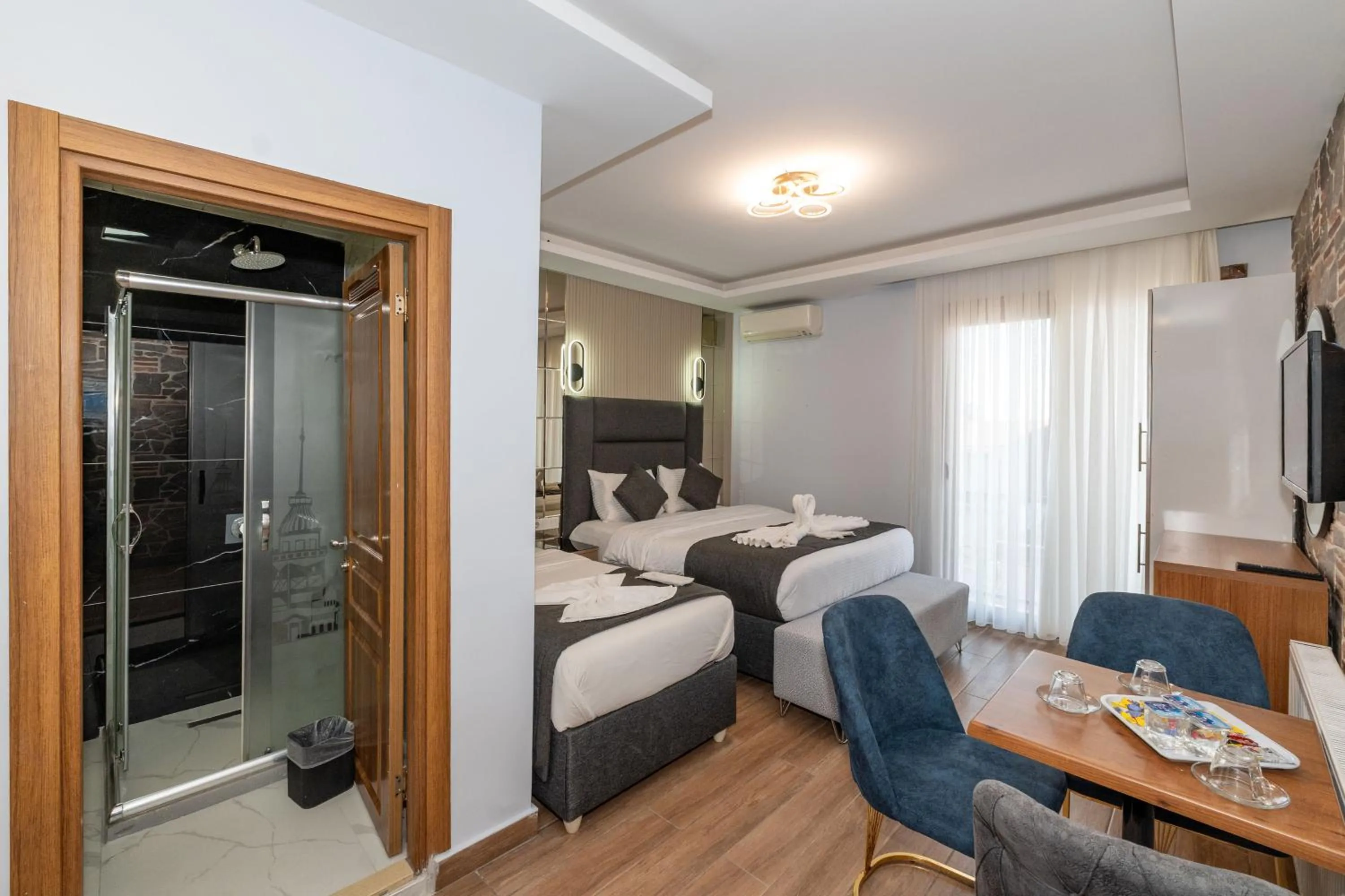 Bedroom, Bed in T-Square Residence