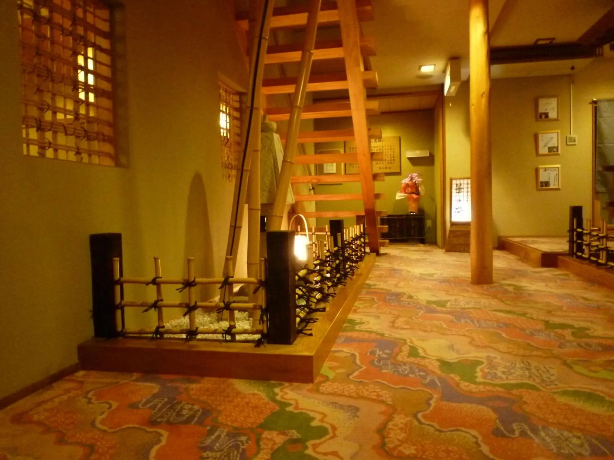 Decorative detail in Yudanaka Tawaraya Ryokan