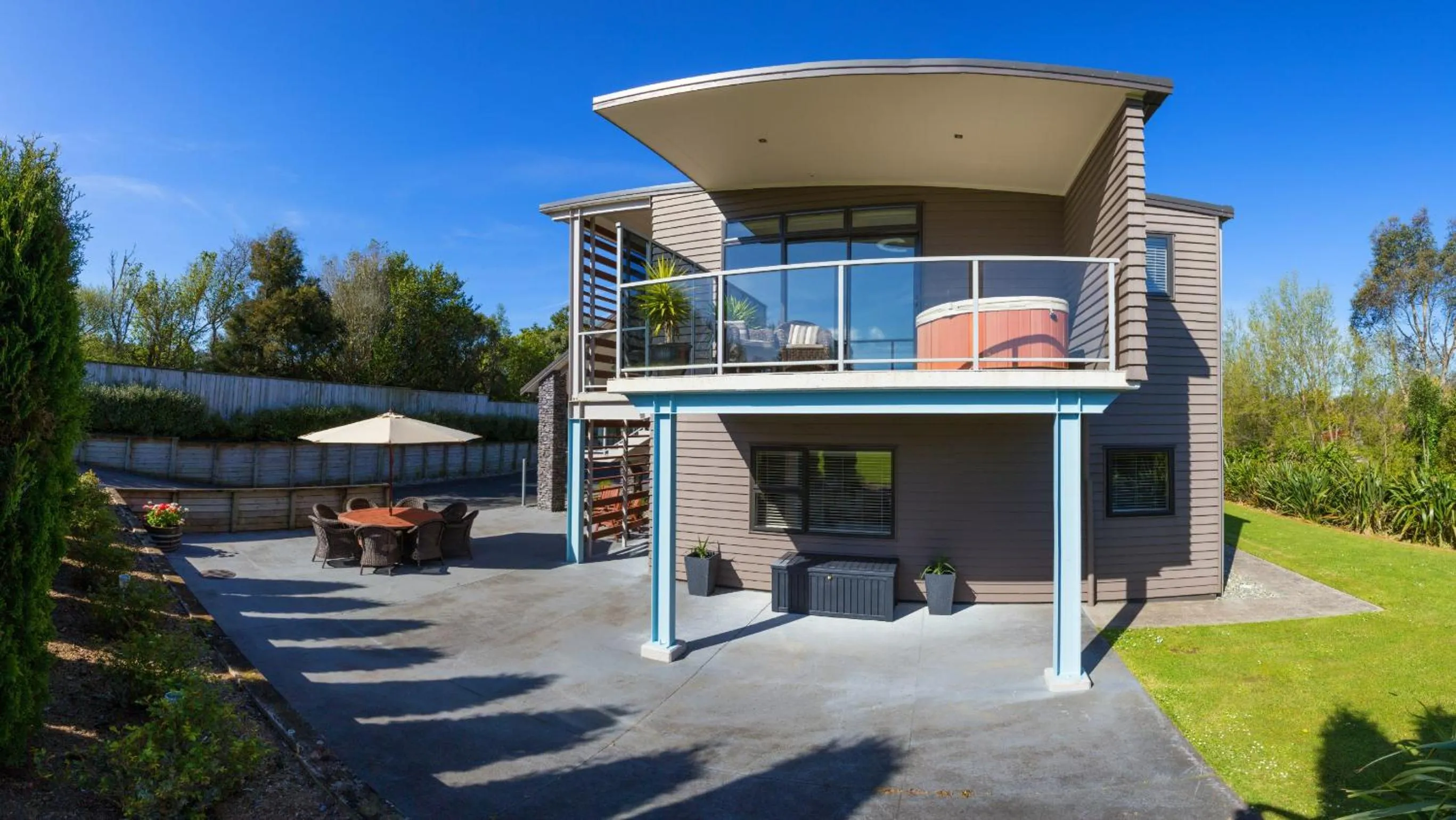 Patio in Amity Motel