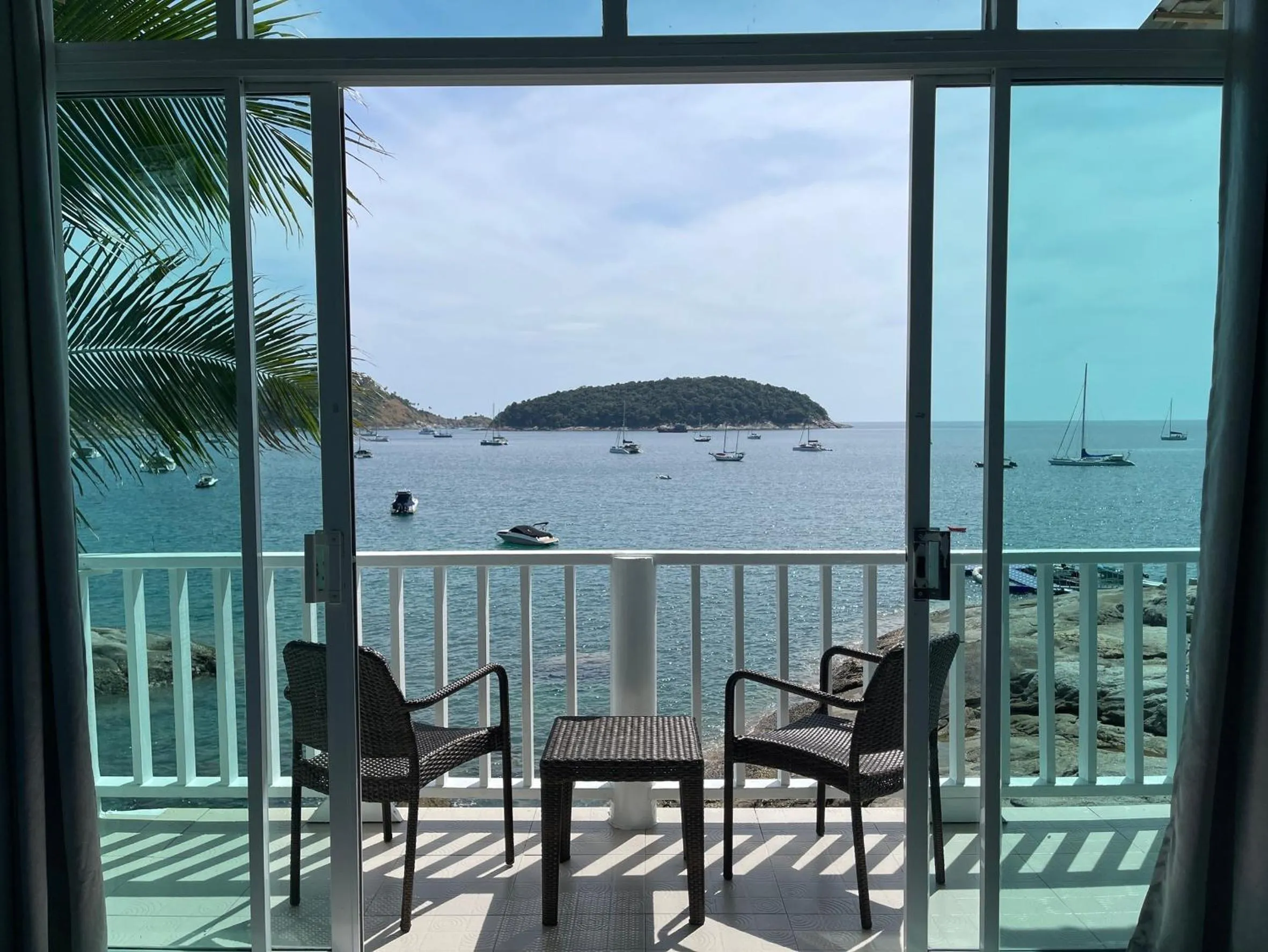 Patio in Naiharn On The Rock Resort Phuket