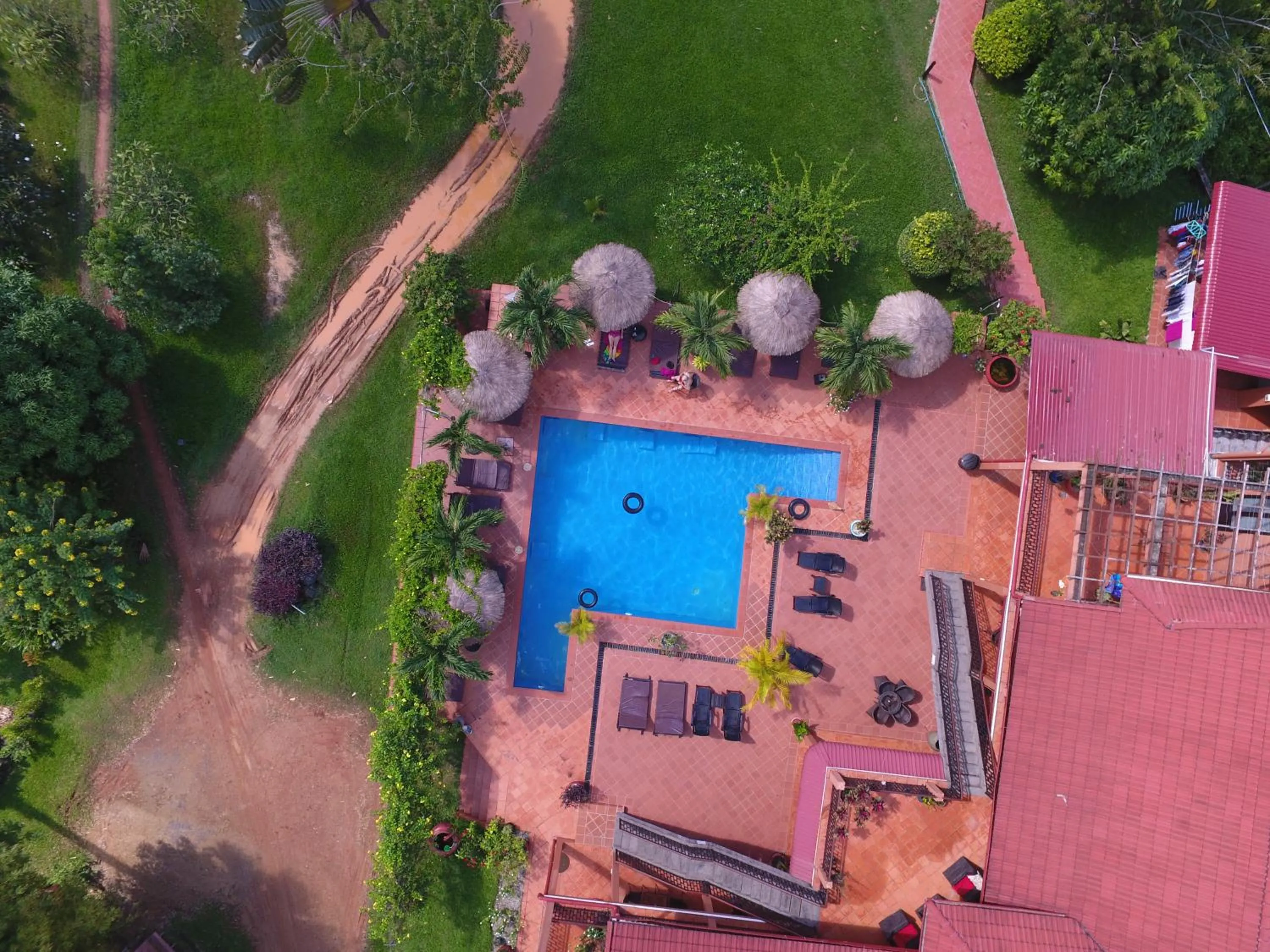 Pool view in Villa Vedici