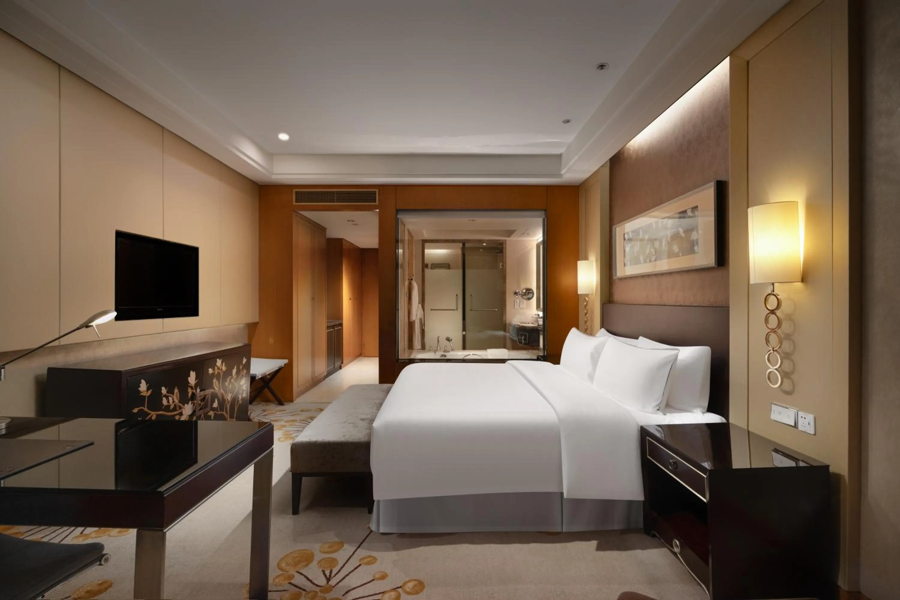 Bed in The Westin Hefei Baohe