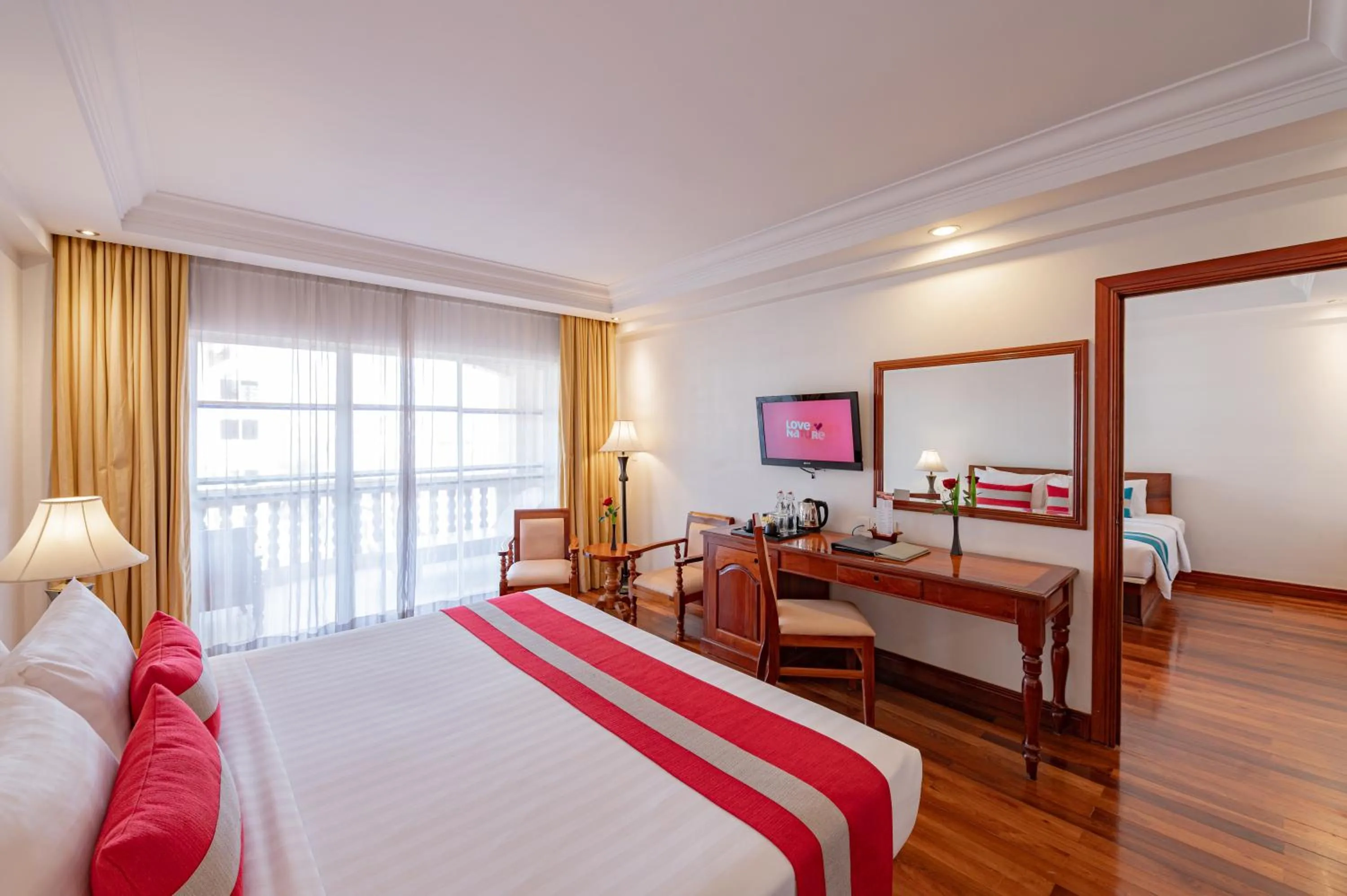 View (from property/room), Bed in Somadevi Angkor Premium