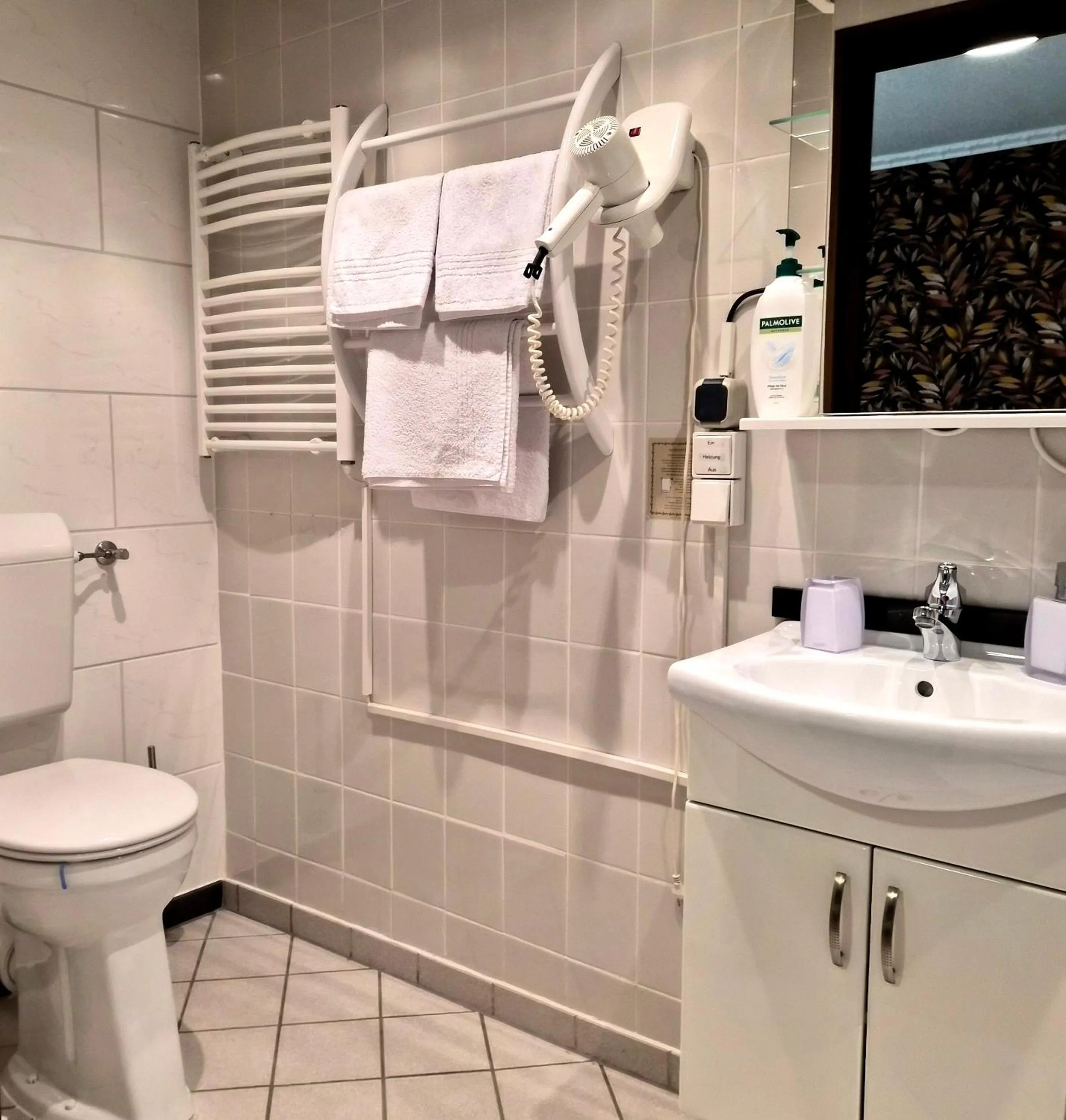 Shower in Hotel Schloßschenke